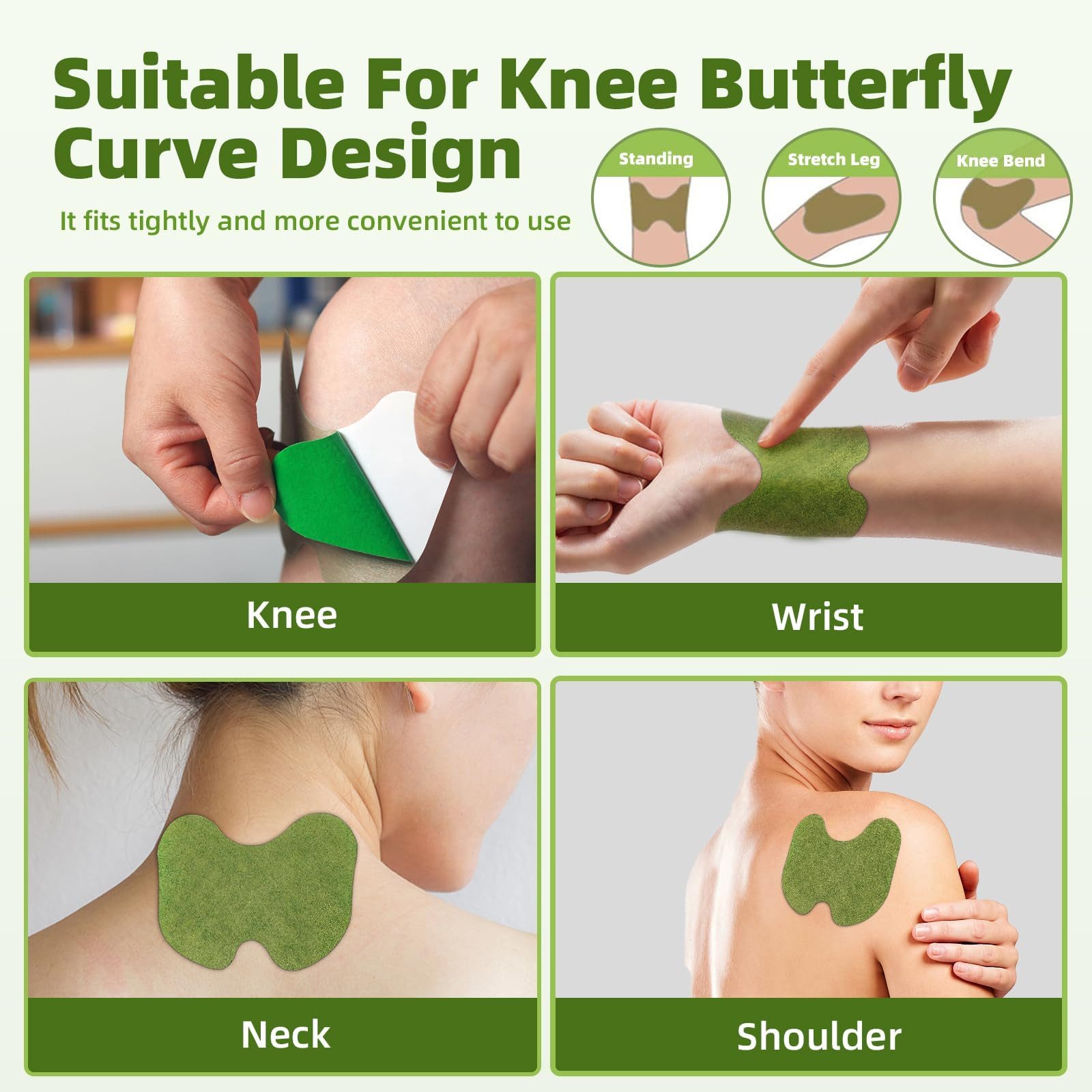 Bundviel Wärmepflaster 30x Schmerzlinderungspflaster für Knie Beifuß Knie