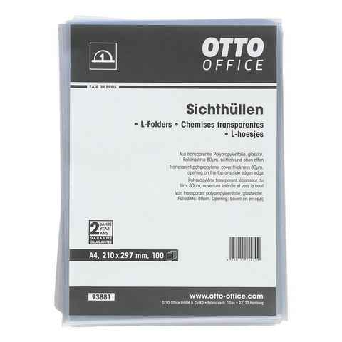 Otto Office Budget Prospekthülle, 100 Stück, glasklar, Format A4, Öffnung oben/seitlich