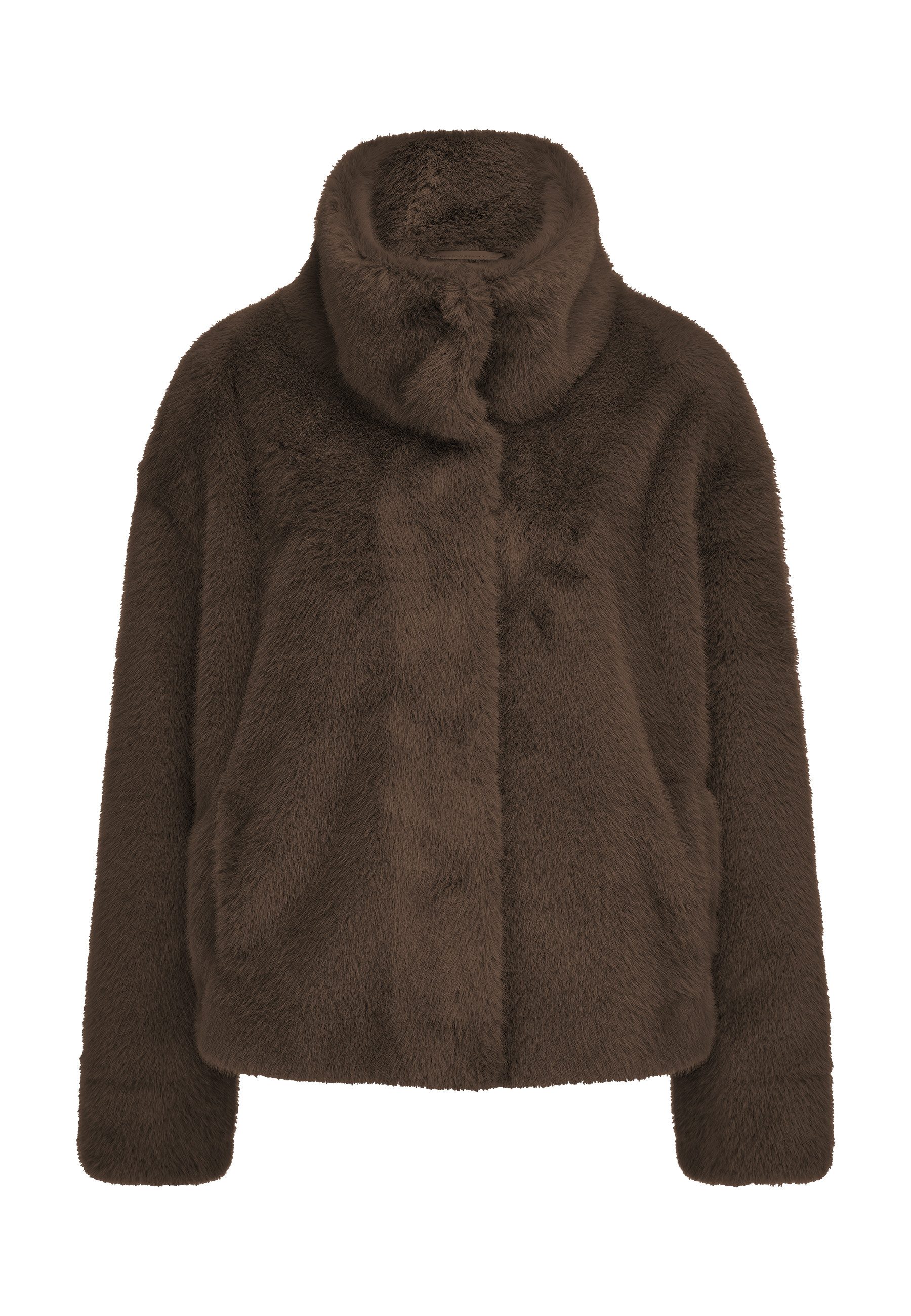 MILESTONE Fellimitatjacke MSGirl Damen Kunstfelljacke Übergangsjacke