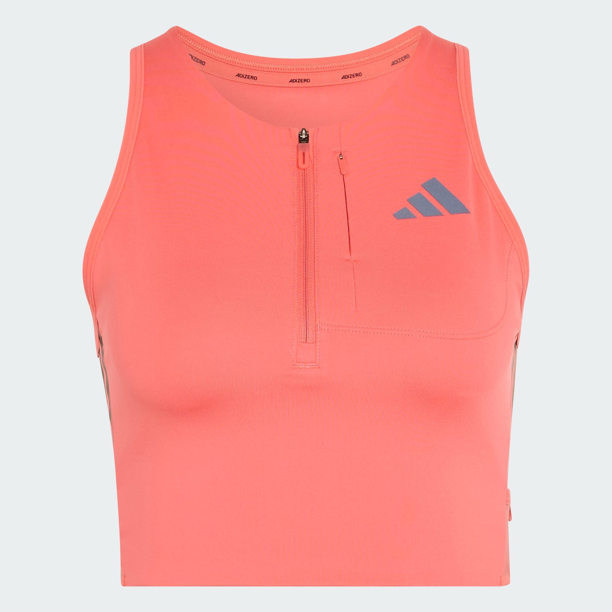 adidas Performance Trainingstop ADIZERO RUNNING CROP-TOP, GELTASCHE (1-tlg)