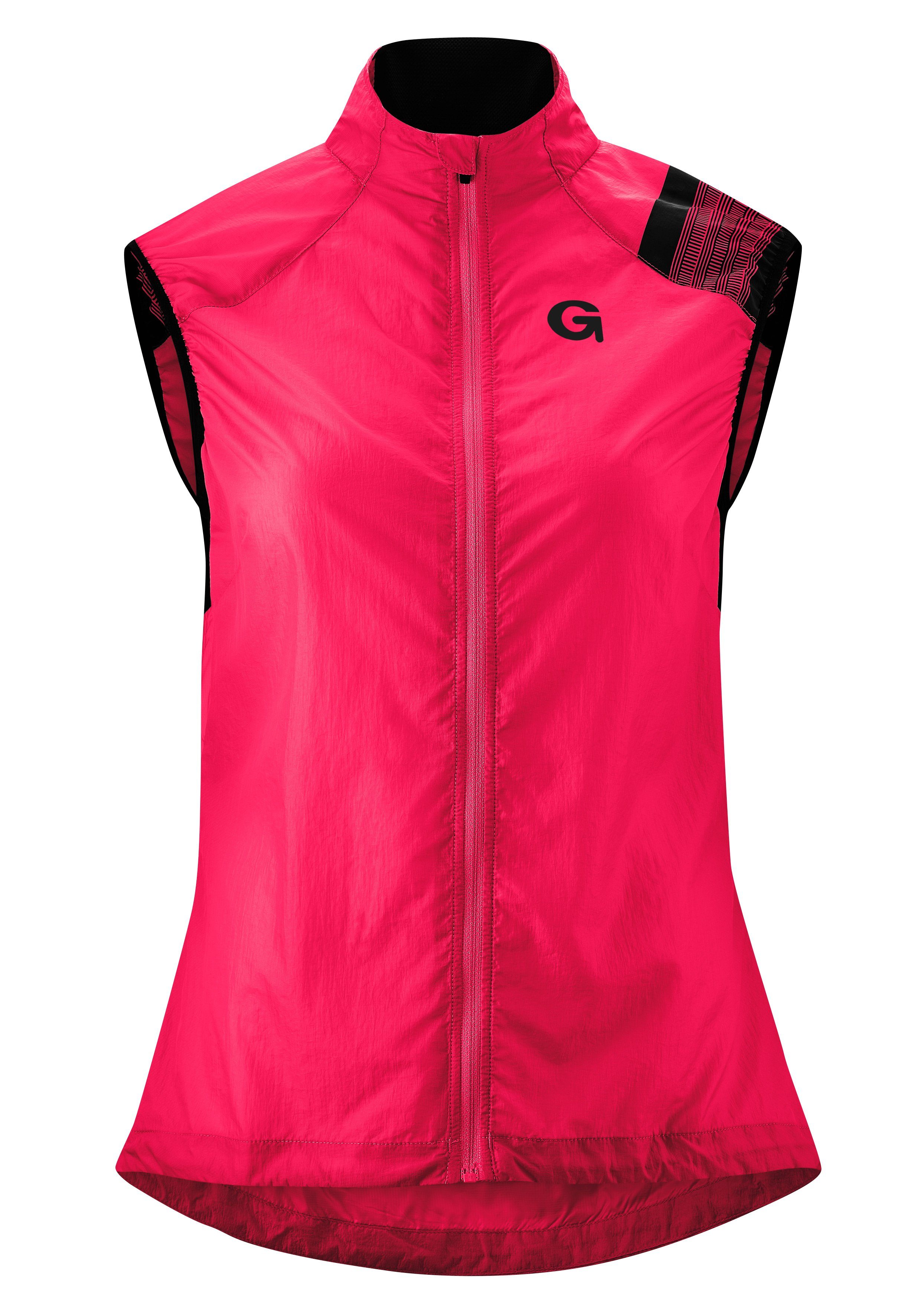 und leicht Extra Gonso Funktionsweste winddicht neonpink 100% VARONE