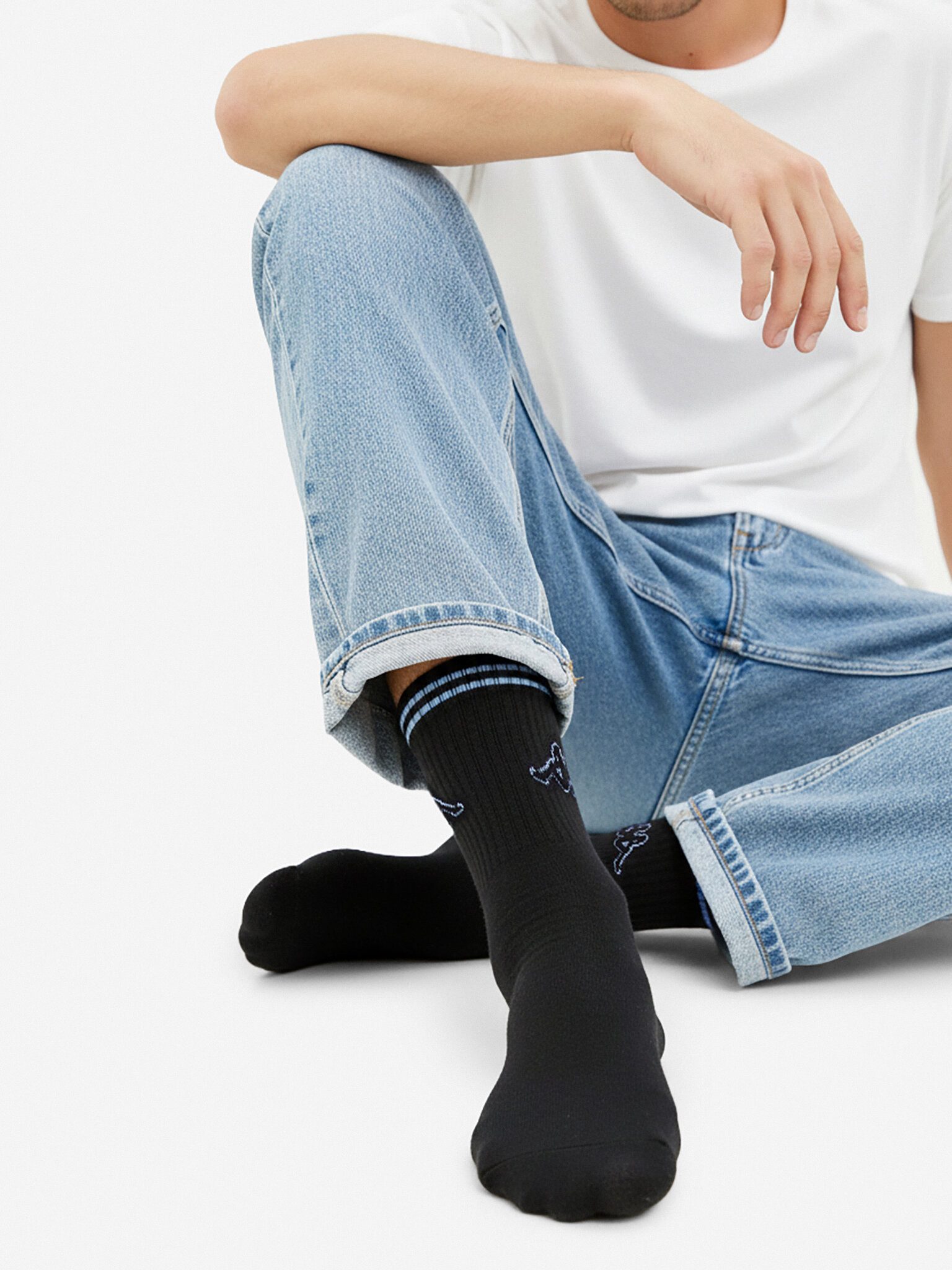 Kappa Basicsocken Kappa Long Socks Unisex Schwarz KAPPA-CEO_KR_KAPPA_ 006_W_AW25 (3-PACK