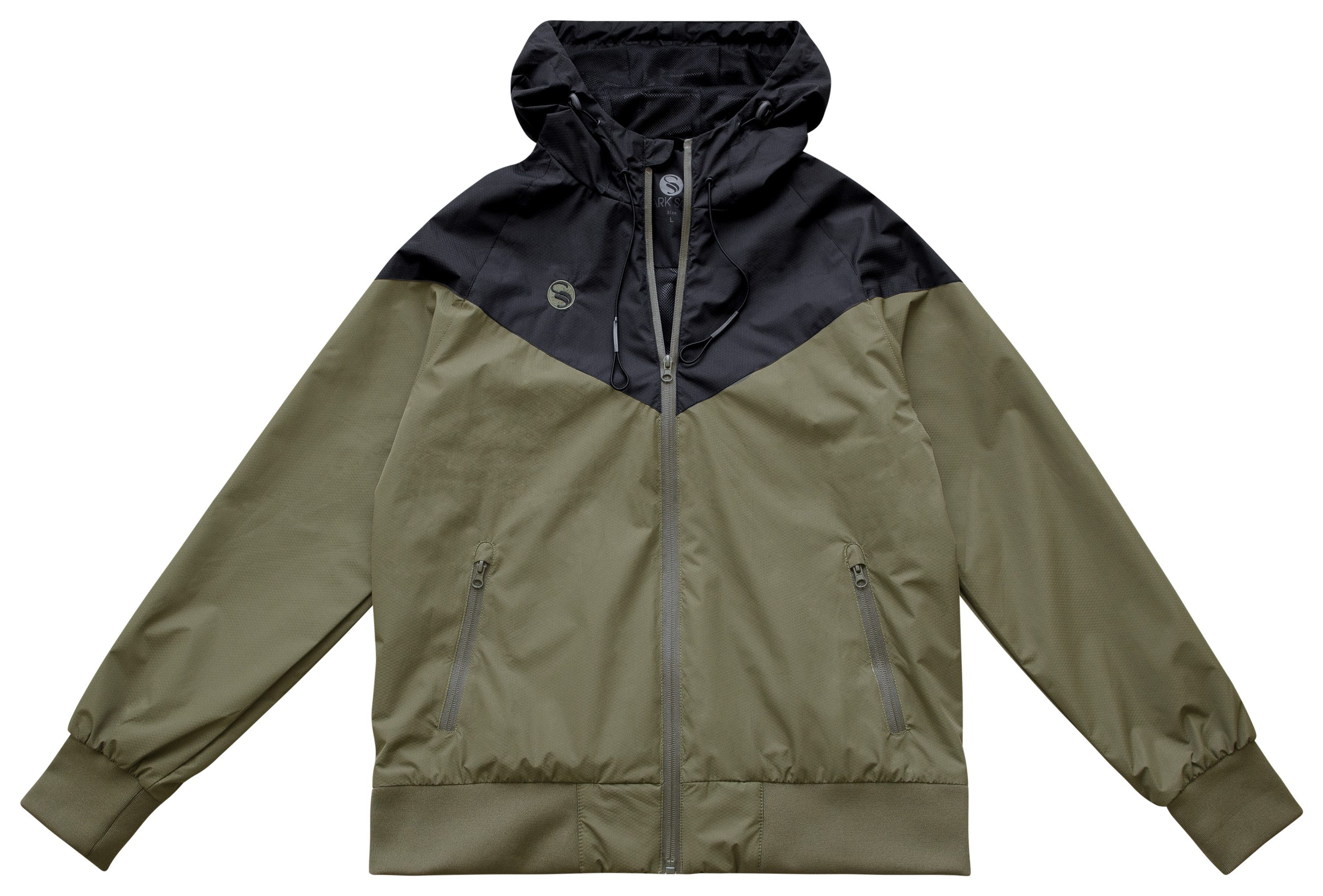 Stark Soul® Windbreaker Herren Windbreaker Jacke mit Kapuze Mesh-Innenfutter und Taschen