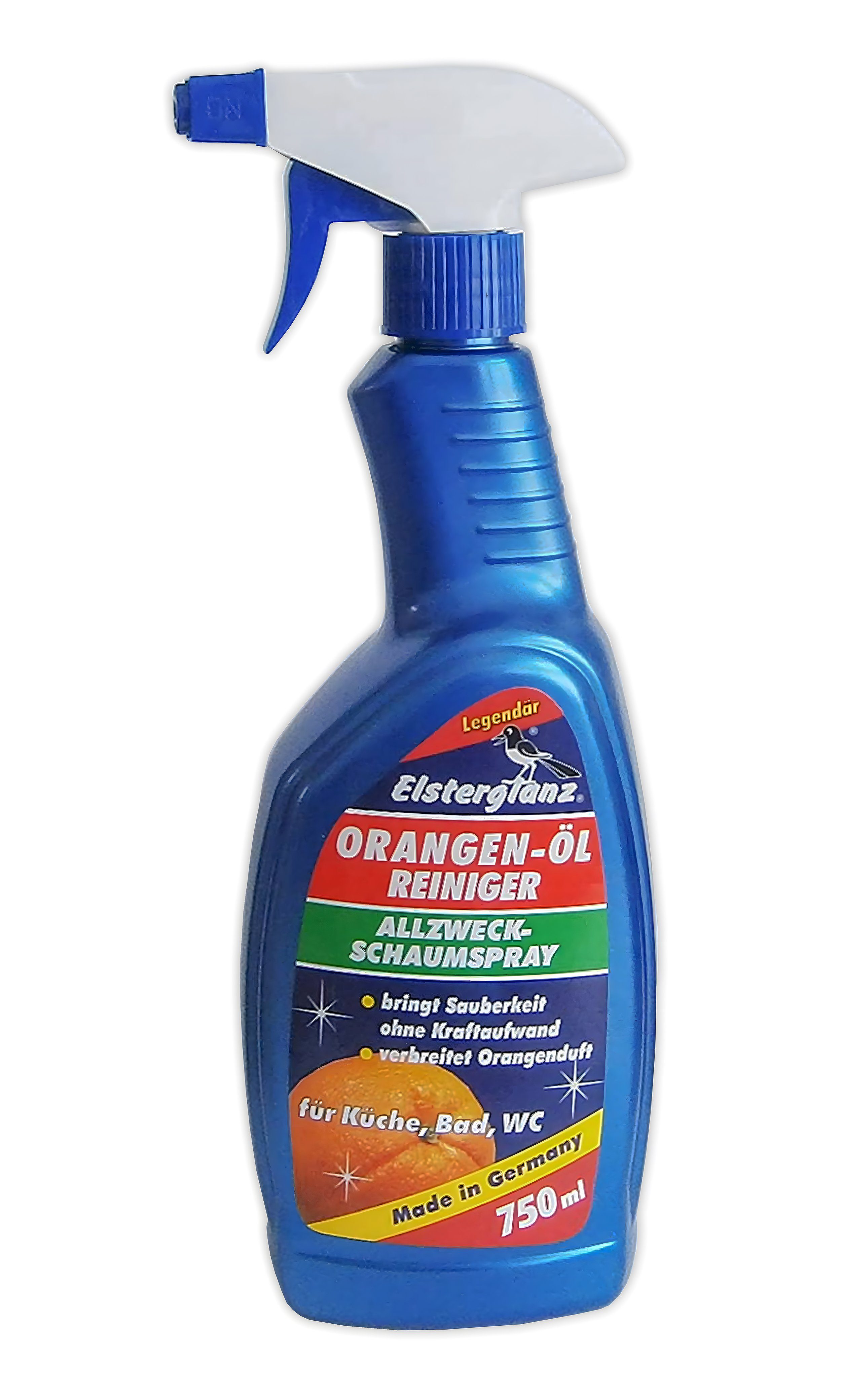 Ahrenshof ORANGEN-ÖL REINIGER 750ml Schaumspray Allzweckreiniger 41 Allzweckreiniger (Orangenreiniger Fleckentferner Schaumspray Orangenöl Fettlöser)