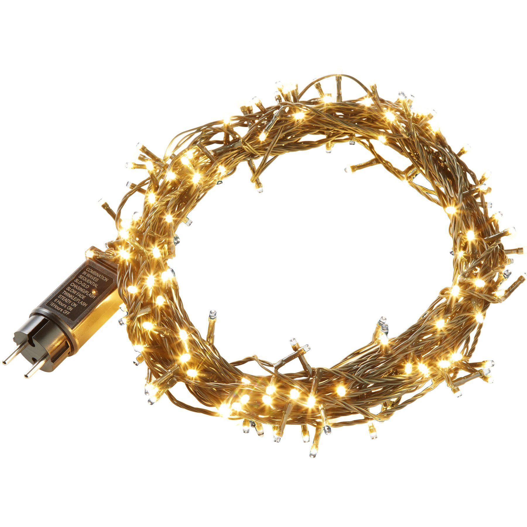 tectake Christbaumkerzen LED-Lichterkette, warmweiß günstig online kaufen