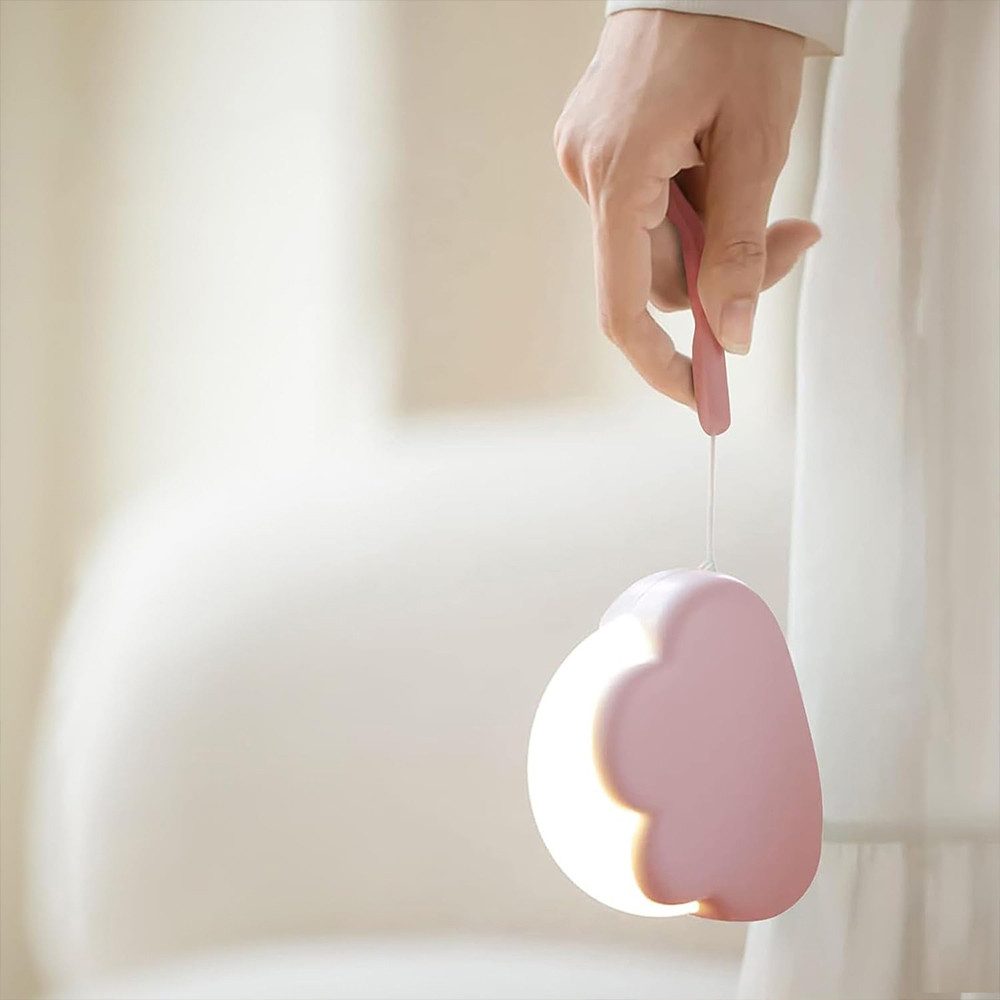TUWENA LED Nachtlicht Wolkenform LED Nachtlicht, Dimmbar Kinder Nachtlampe, Aufladbar, Wiederaufladbares Nachtlicht, Geschenke für Frau, Mädchen, Freunde