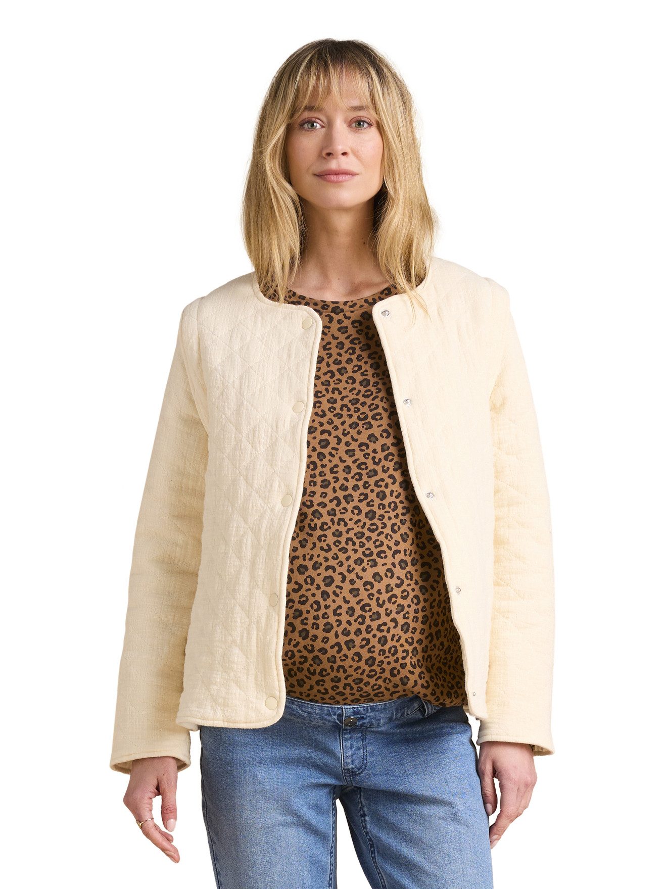 Sweatjacke Gesteppte Tragejacke aus Musselin