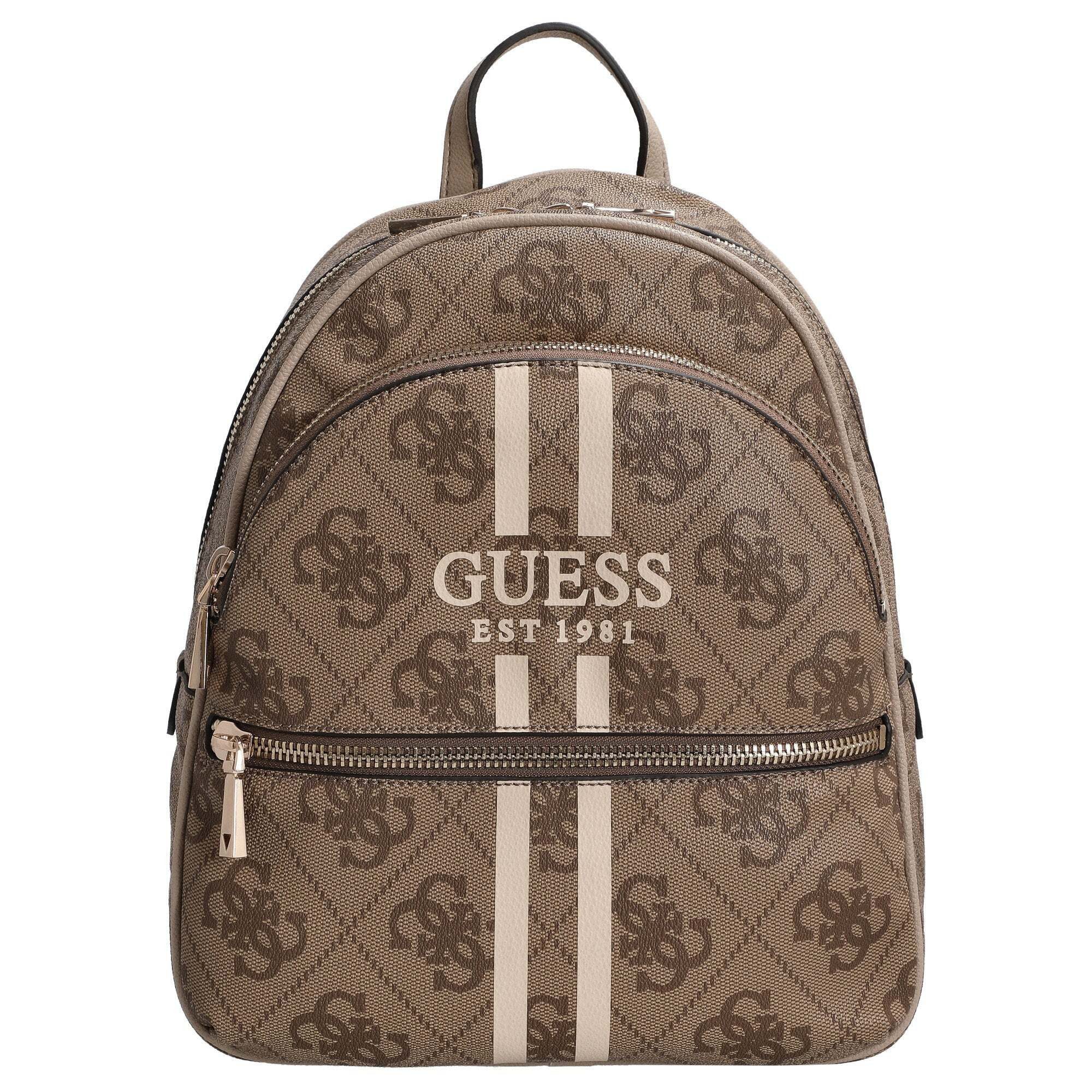 Guess Freizeitrucksack Manhattan II Backpack - Rucksack L (coal logo) (1-tlg)