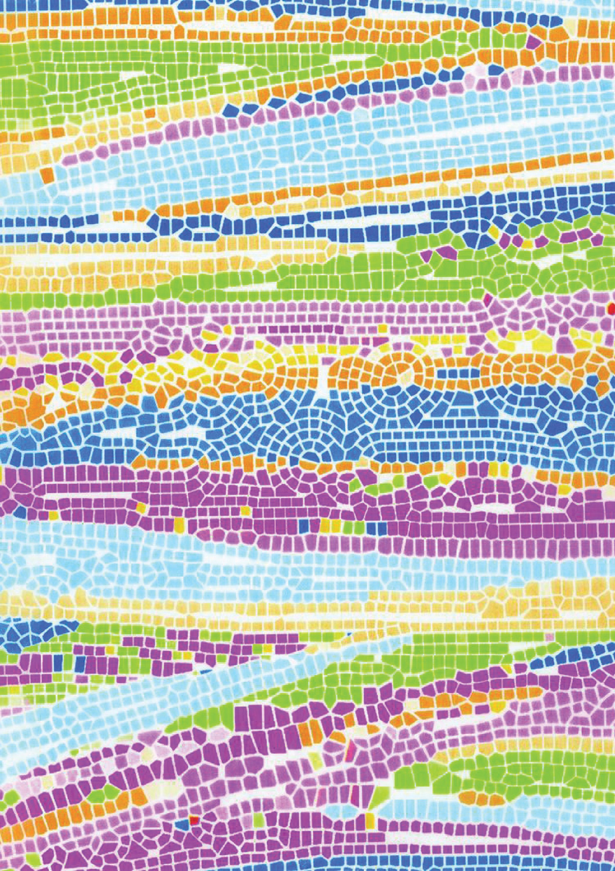 décopatch Motivpapier, 3 Stück, Krakelee Mosaik-Color