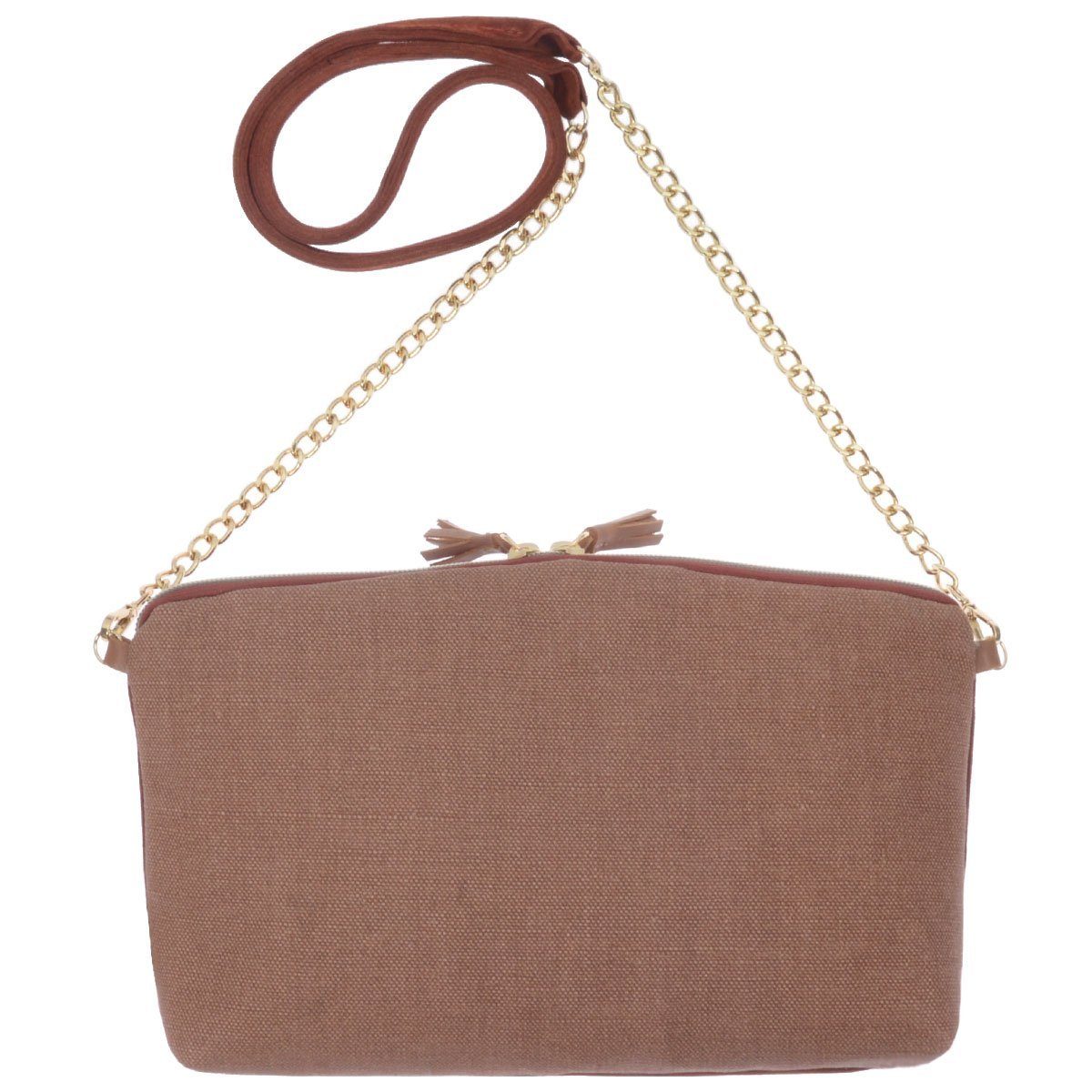Dorothee Lehnen Umhängetasche / Damentasche / Schultertasche SOFIA BAG, Nubukleder / Leinen