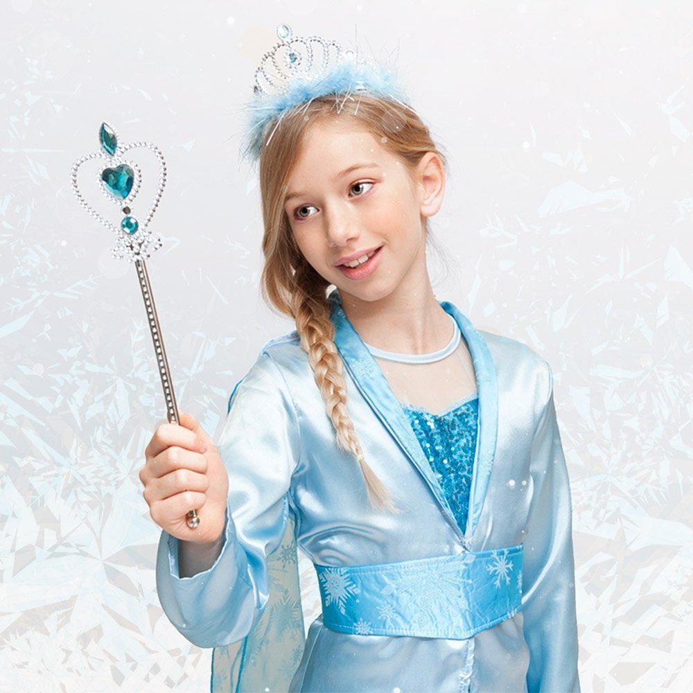 Boland Feen-Kostüm Eisfee Zauberstab, Glitzernder Feenstab für die Märchenprinzessin