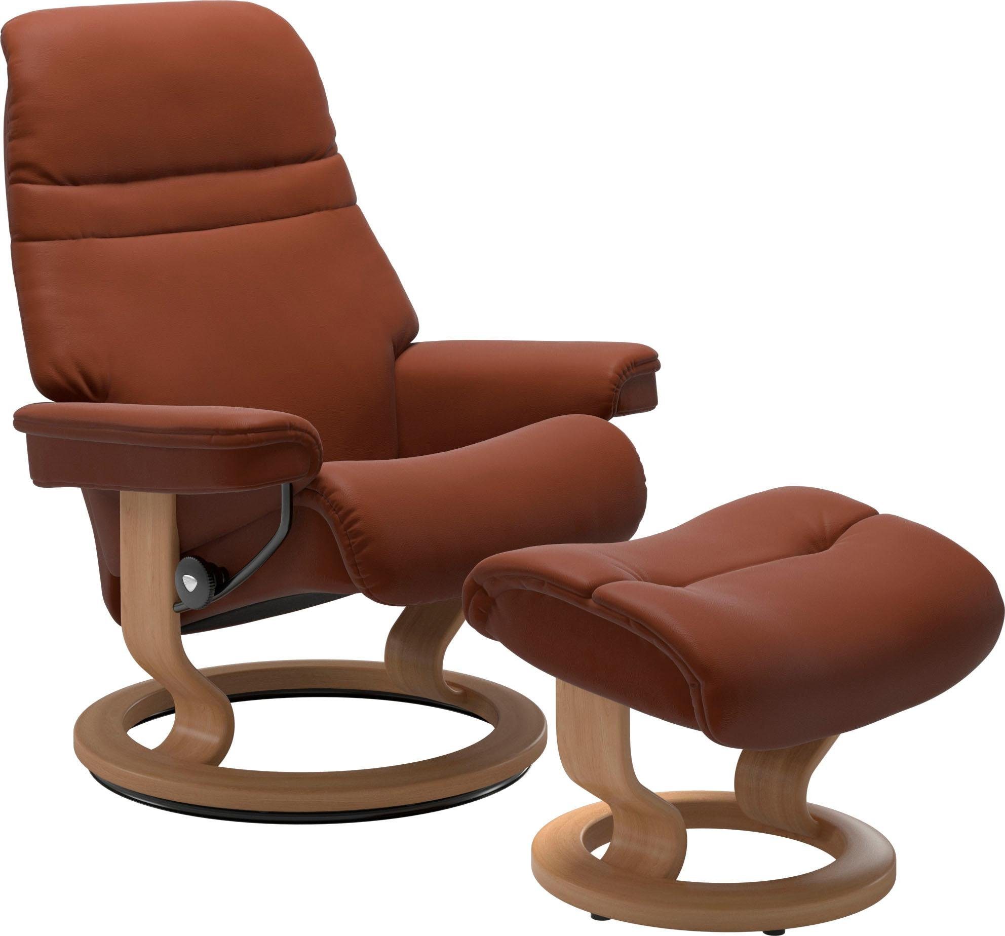 Gestell Sunrise, mit M, Stressless® Base, Classic Eiche Relaxsessel Größe