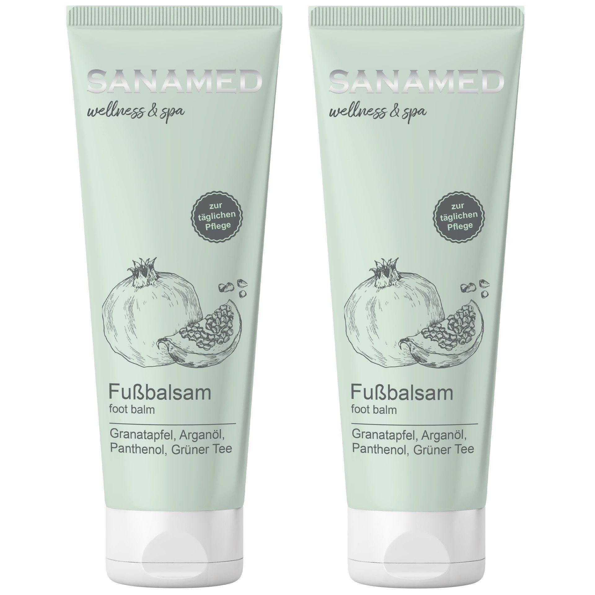 CareMed Fußcreme Regenerierende Fußcreme Granatapfel