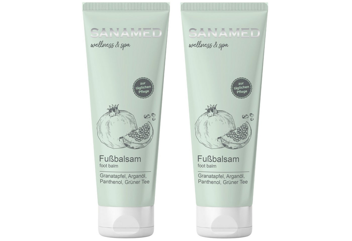 CareMed Fußcreme Regenerierende Fußcreme Granatapfel