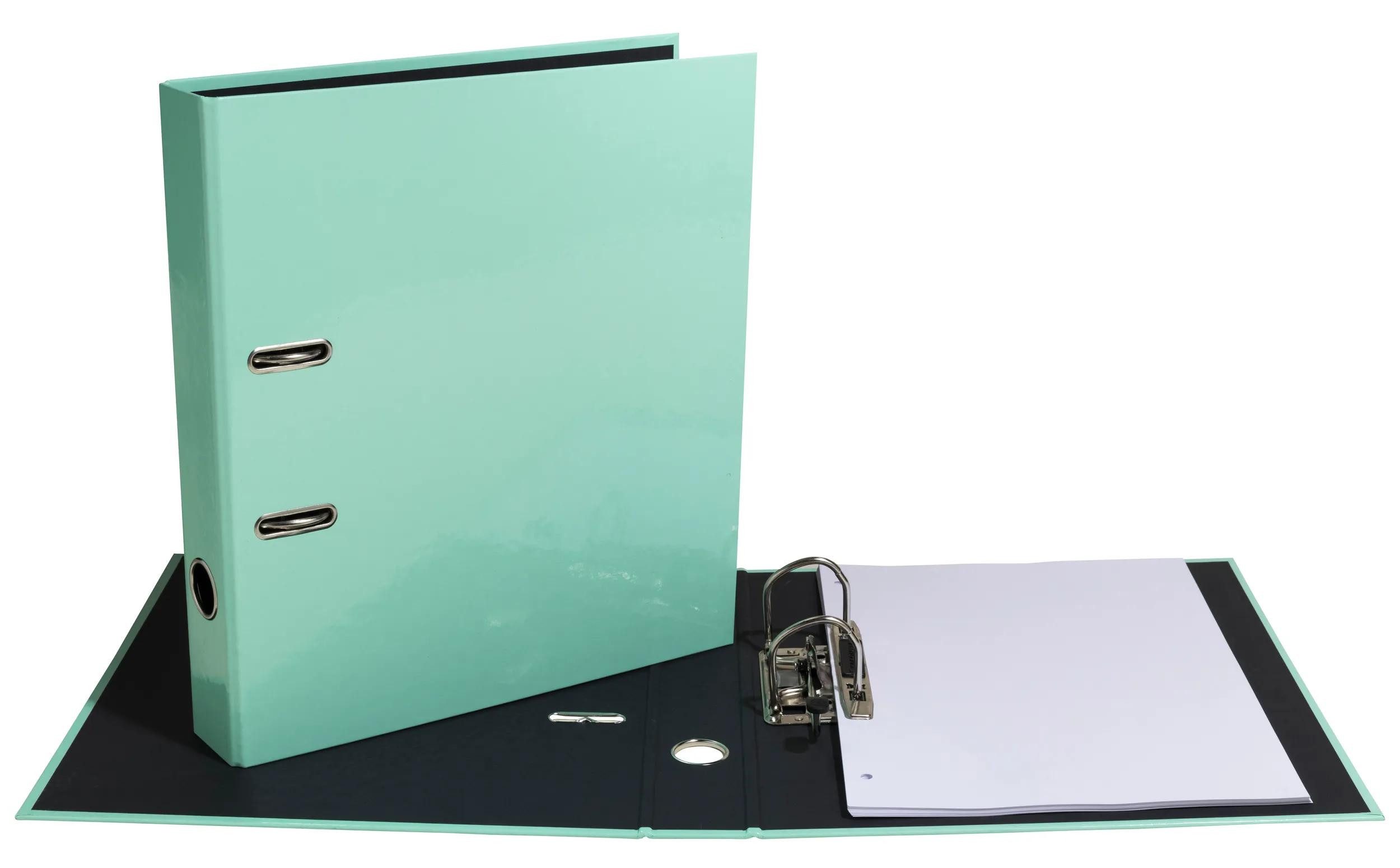 EXACOMPTA Aktenordner 10x Ordner Prem'Touch A4, Rücken 50mm, Aquarel - Pastellgrün - 53468E, Ordner Papier Kollektion