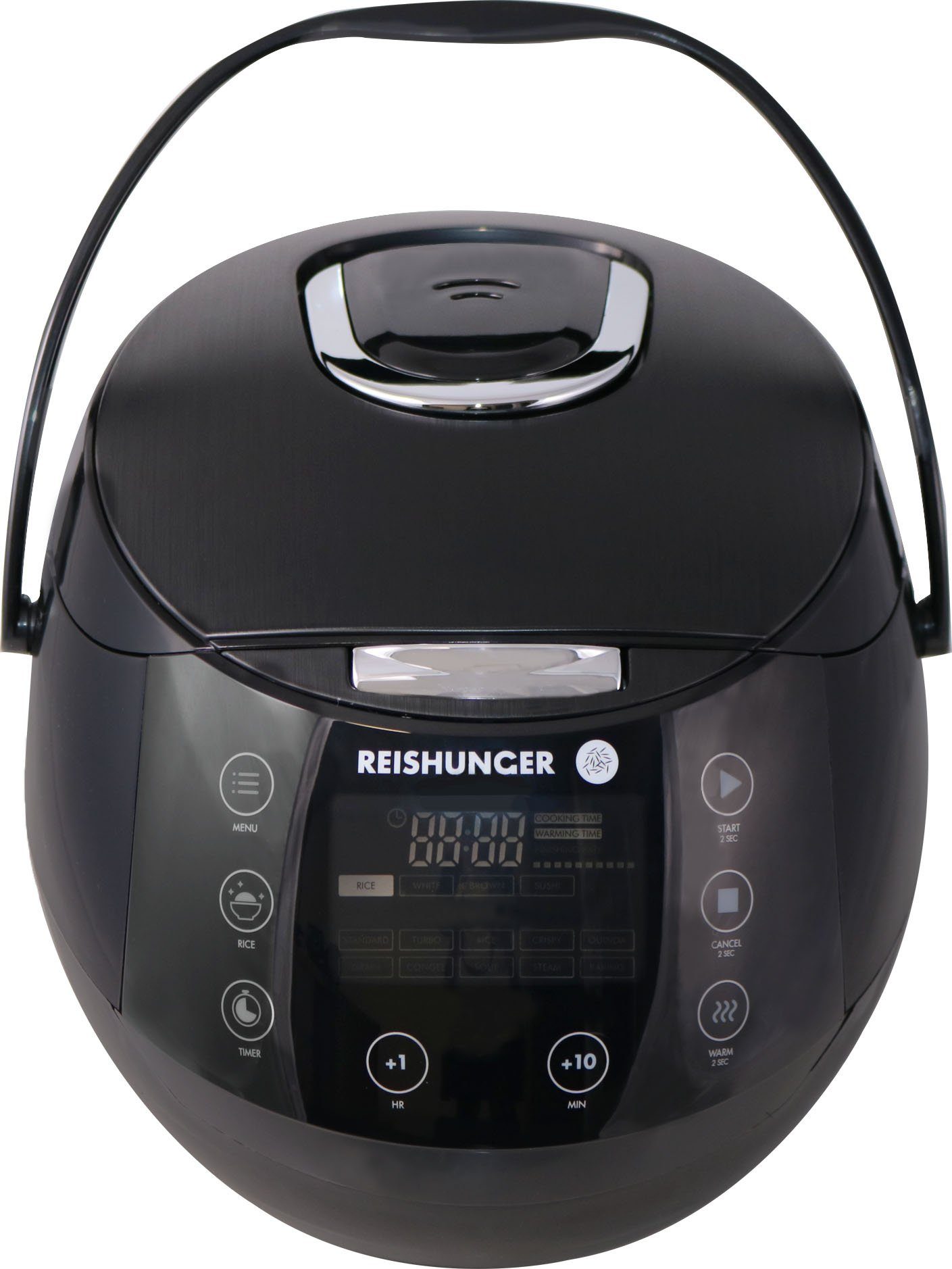 Reishunger Dampfgarer 538-DRK Digitaler Reiskocher, 850 W