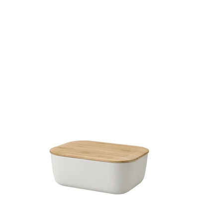 RIG-TIG Butterdose BOX-IT, Light Grey, aus Kunststoff, Bambusdeckel