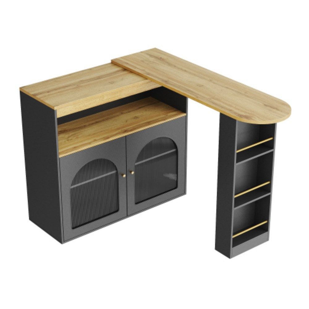 SIKAINI Bistrotisch (eine Gruppe, Anpassbare Bar- und Прикроватные тумбочки sind um 360 Grad drehbar), Bartisch Bistrotisch, drehbar