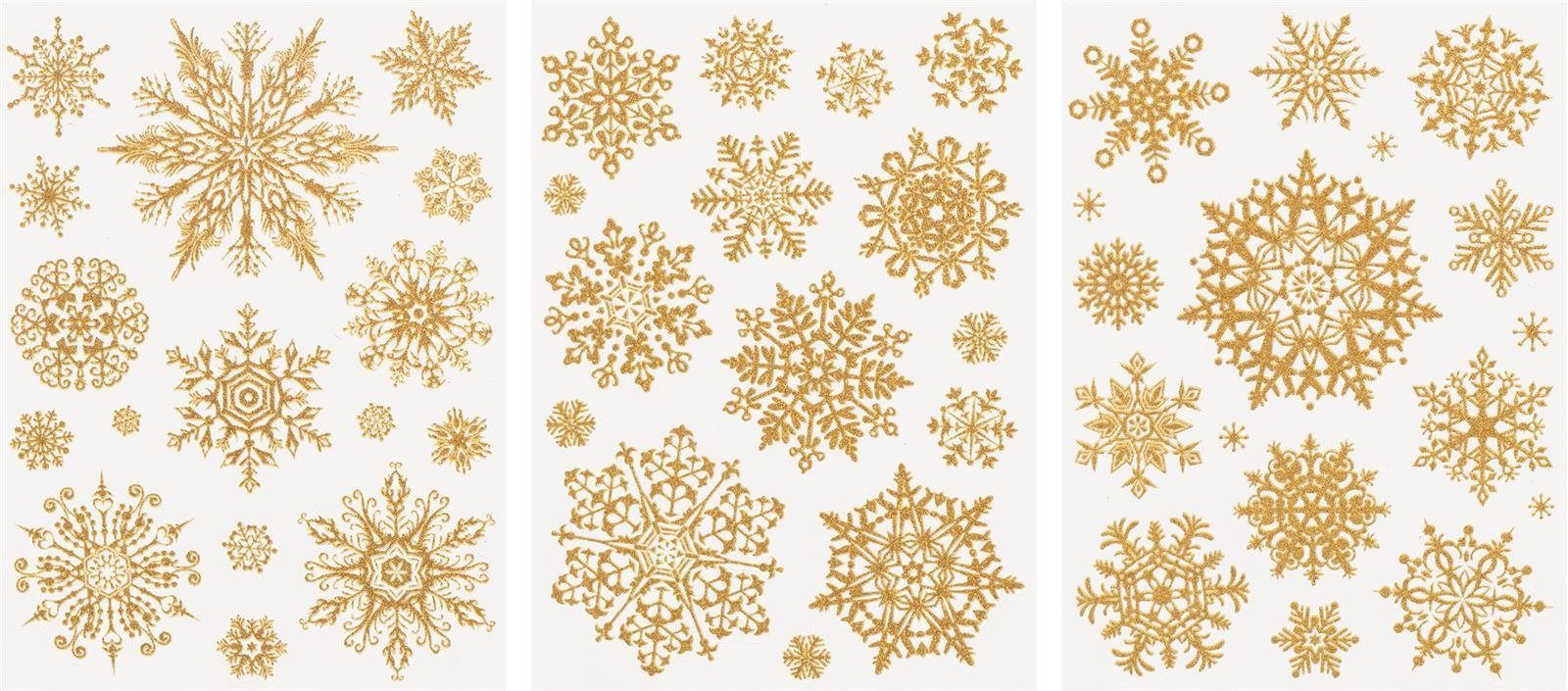 Heyda Fenstersticker Heyda 203584466 Fenster Sticker "Kristalle" A4 goldfar günstig online kaufen