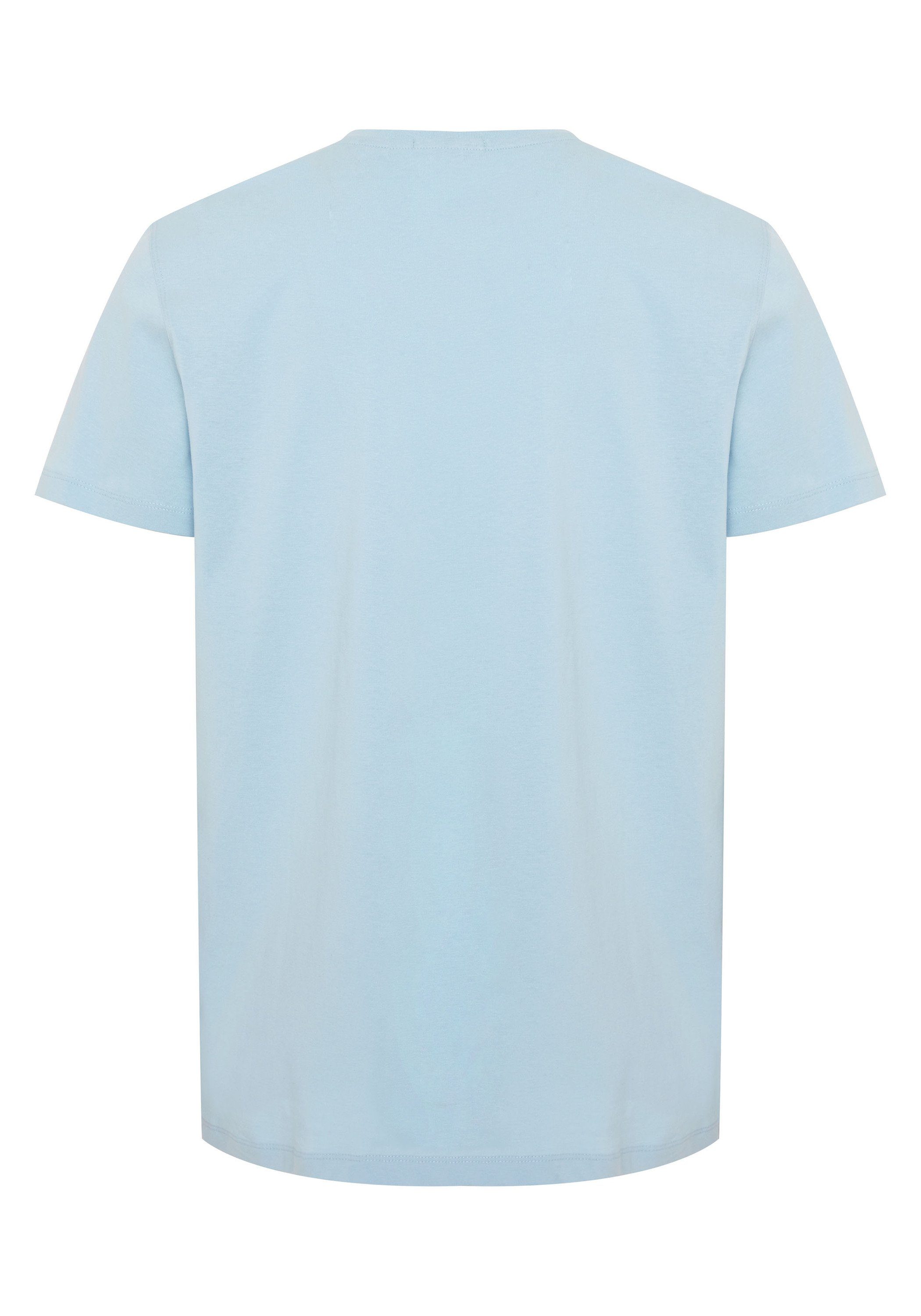 T-Shirt Blue Print-Shirt Art-Frontprint 1 Sky mit Chiemsee