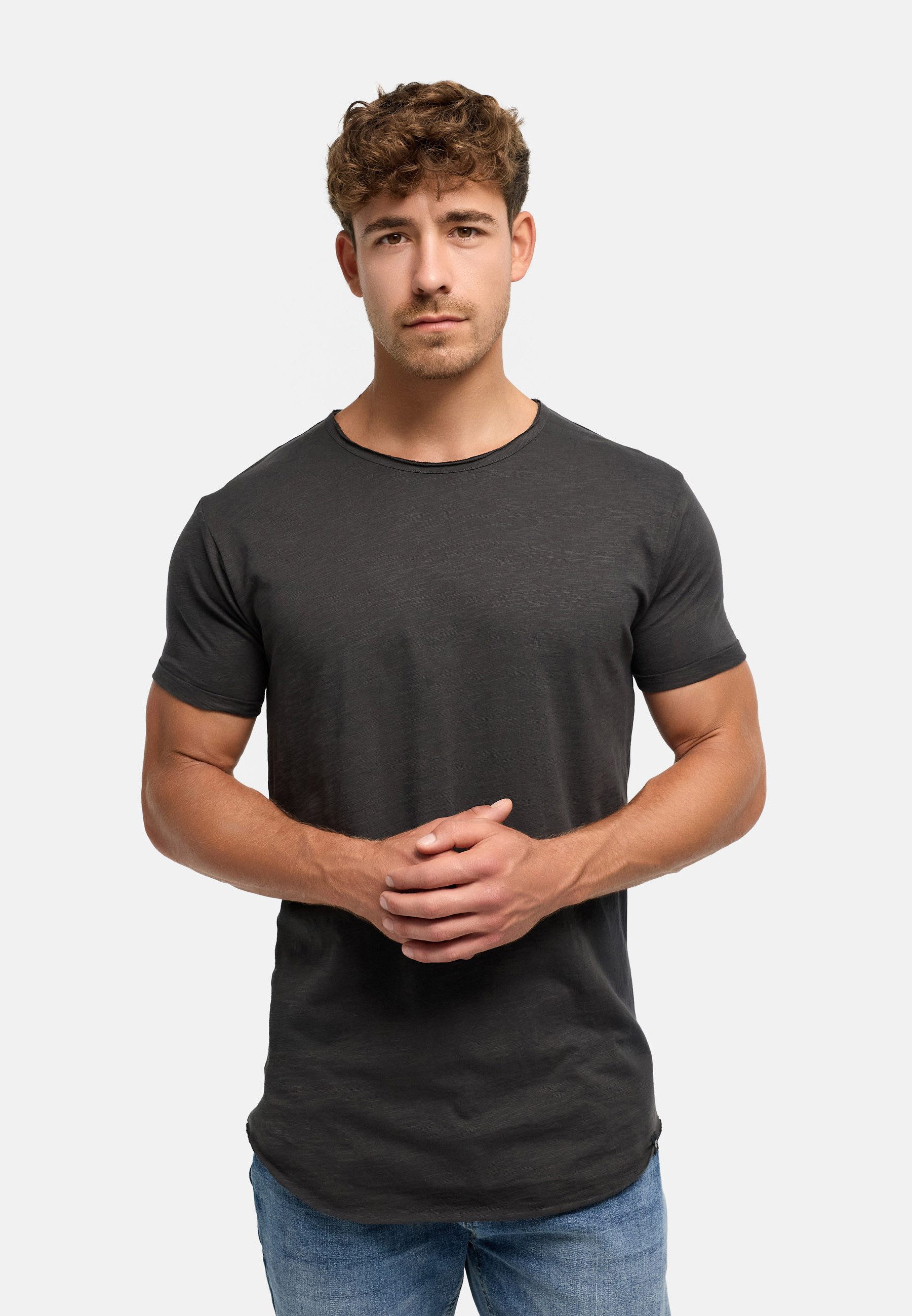 Indicode T-Shirt Herren Willbur Tee Shirt Tee Herrenshirt mit Rundhalsausschnitt, 100% Baumwolle