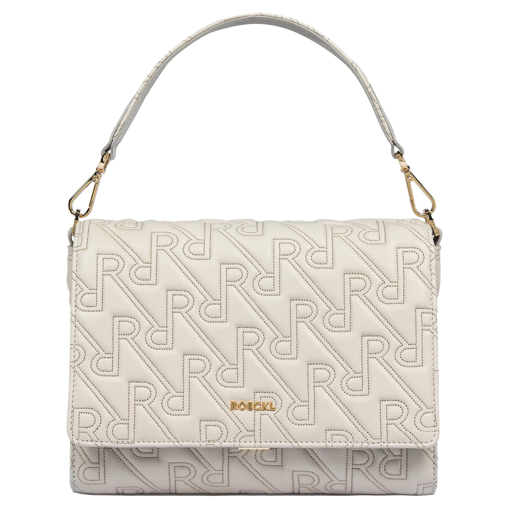 Roeckl Handtasche Emilia Quilted, Umhängetasche mit Logo Aufdruck