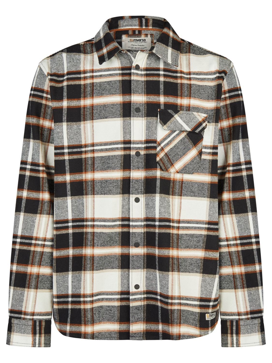 riverso Langarmhemd Herren Overshirt RIVVincent Regular Fit (1-tlg)