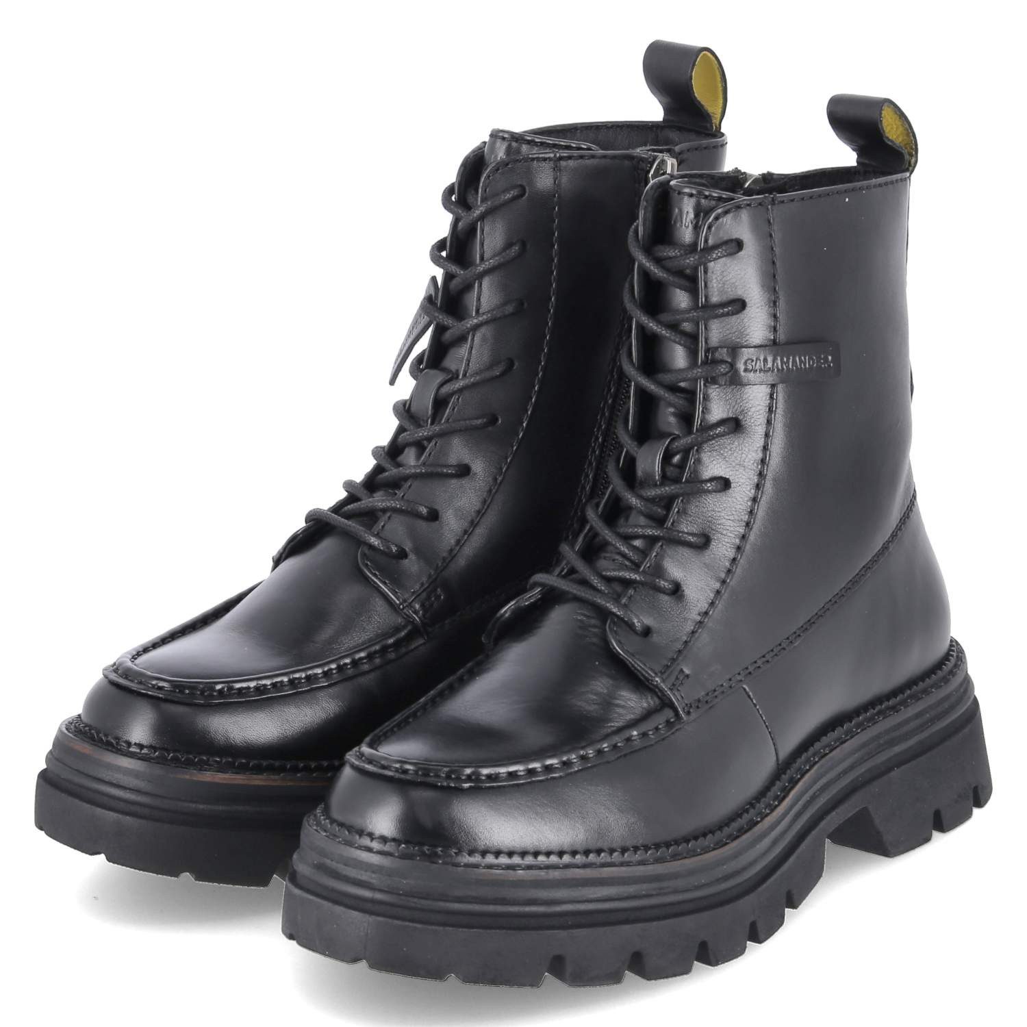 Salamander Salamander F31AUP331000-1000 Damen Glattleder schwarz Schnürstiefel
