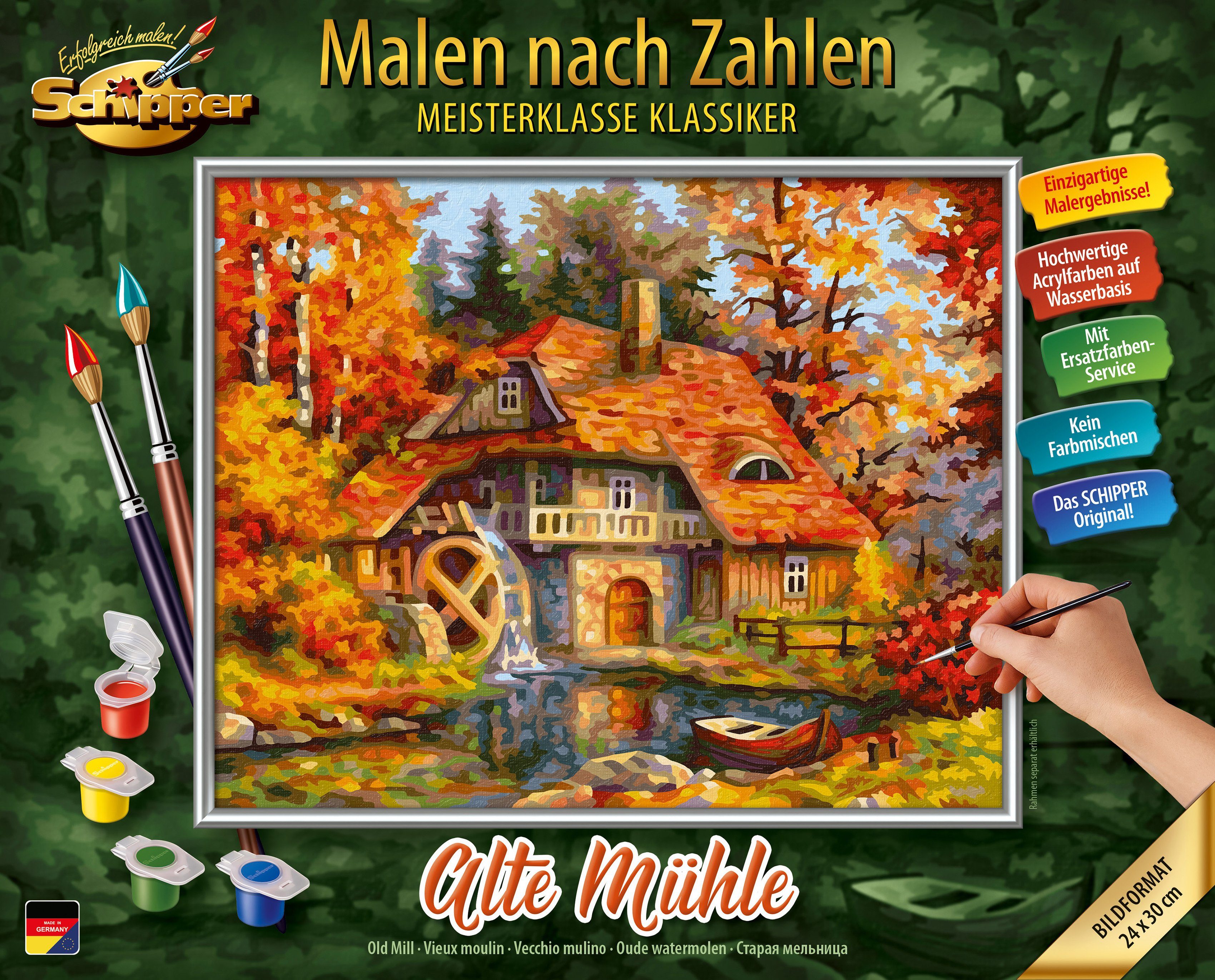 Schipper Malen nach Zahlen Meisterklasse Premium - Alte Mühle, Made in Germany