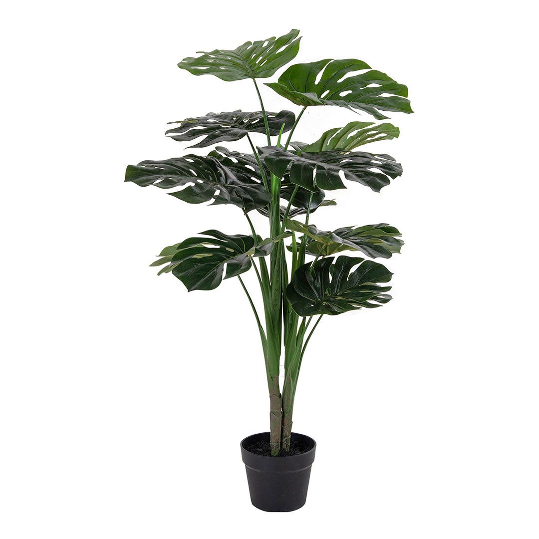 Kunstpflanze Monstera Künstliche Pflanze H90 cm grün., House Nordic, Höhe 90 cm