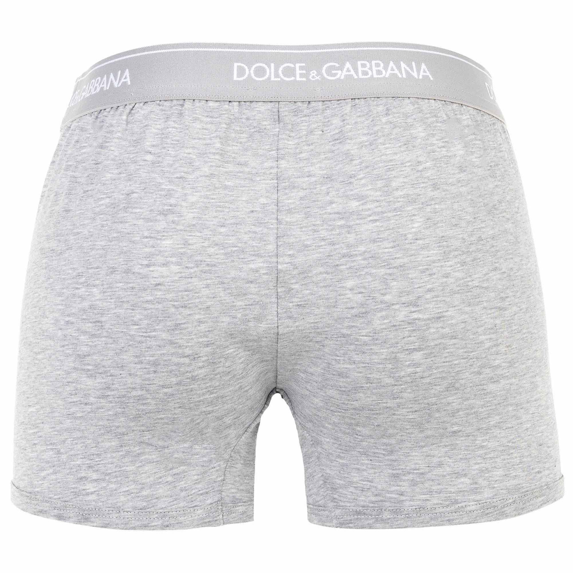 DOLCE & GABBANA Boxer Herren Boxershort 2er Pack Baumwolle Regular Boxer (Packung, 2er Pack)