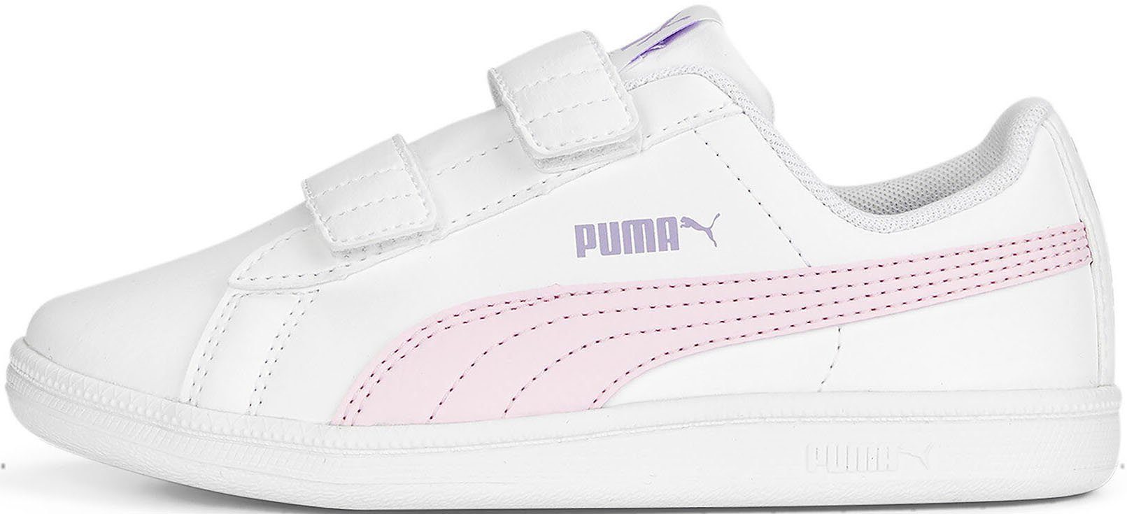 PUMA Klettverschluss weiß-rosa mit PUMA V PS Sneaker UP