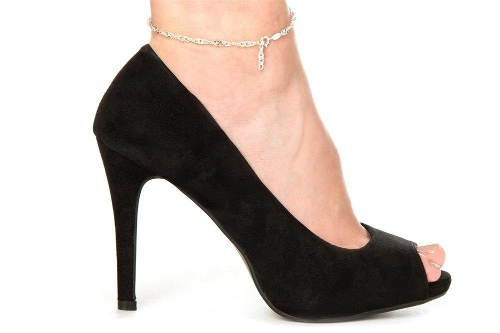 Silberkettenstore Fußkette Fußkette Singapur 3mm - günstig online kaufen