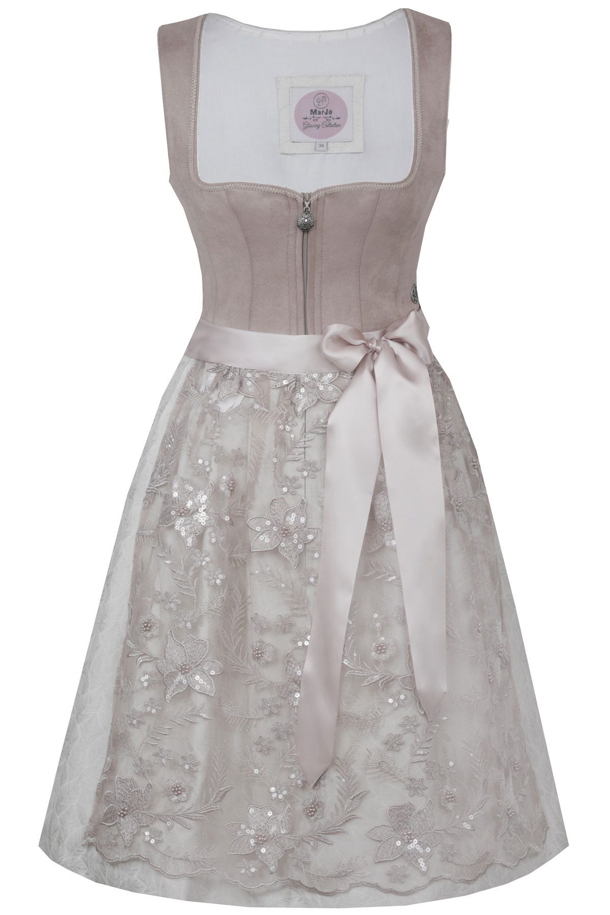 MarJo Dirndl 'Schongau' 921165, Taupe - günstig online kaufen