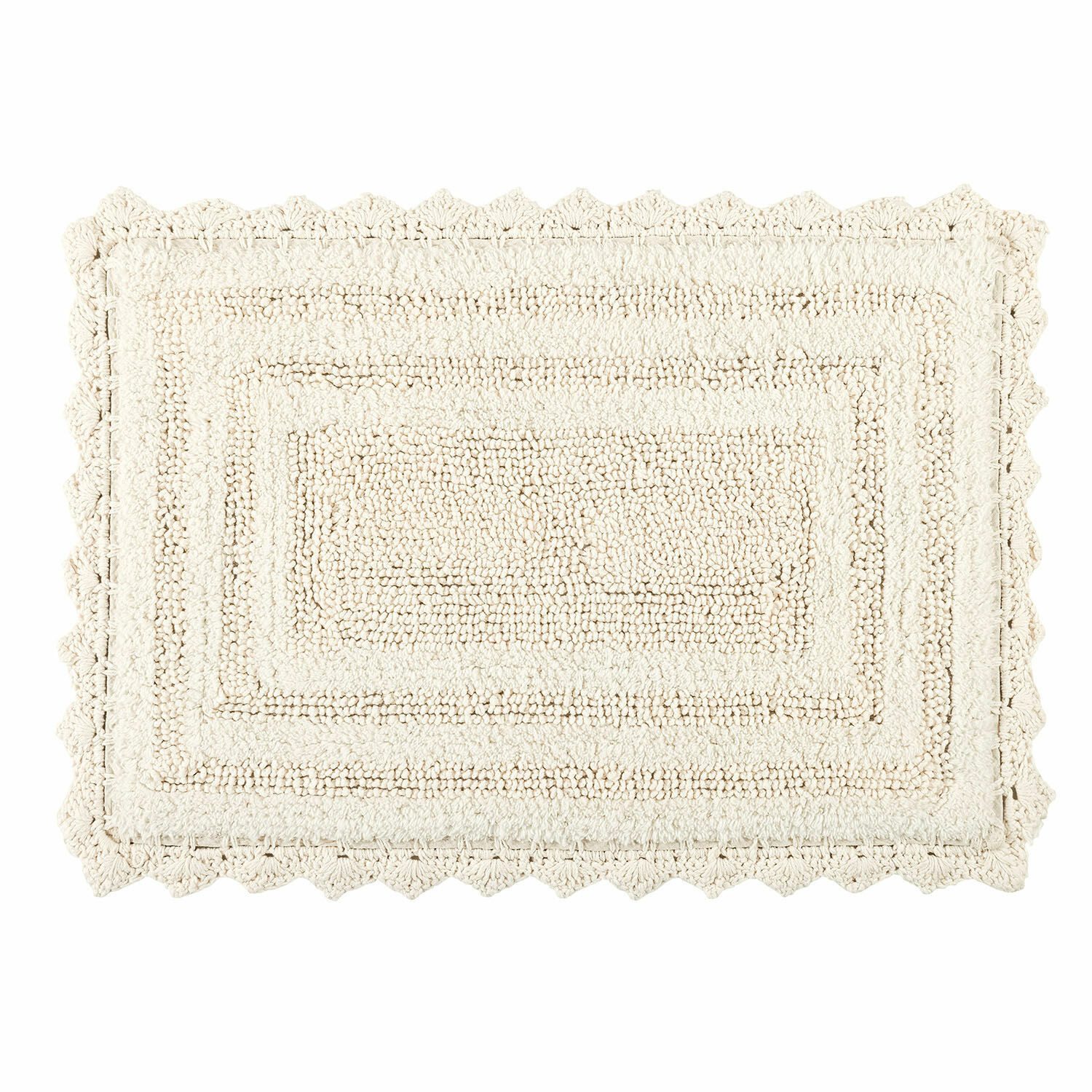 Mirabeau Badematte Badematte Yalexir creme, Höhe 400 mm, 100% Baumwolle