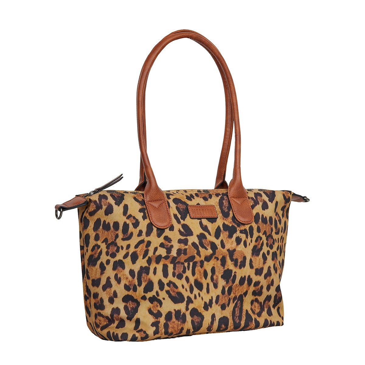 MUSTANG Shopper große Damen Schultertasche Handtasche Umhängetasche Leopard