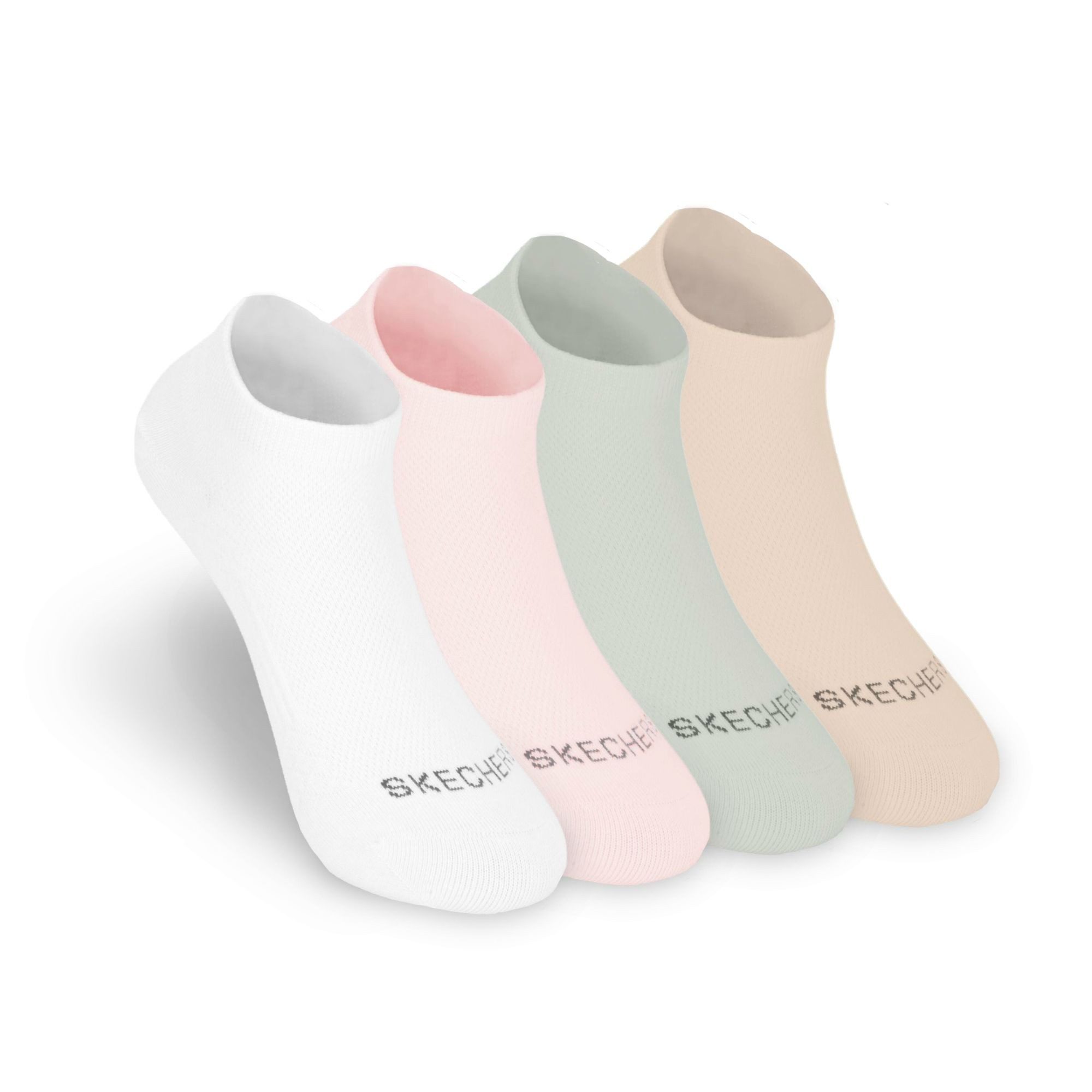 Skechers Socken Damen - Atmungsaktiv und komfortabel - Performance für den Tag Mesh-Belüftung für optimale Luftzirkulation - Weicher Bund