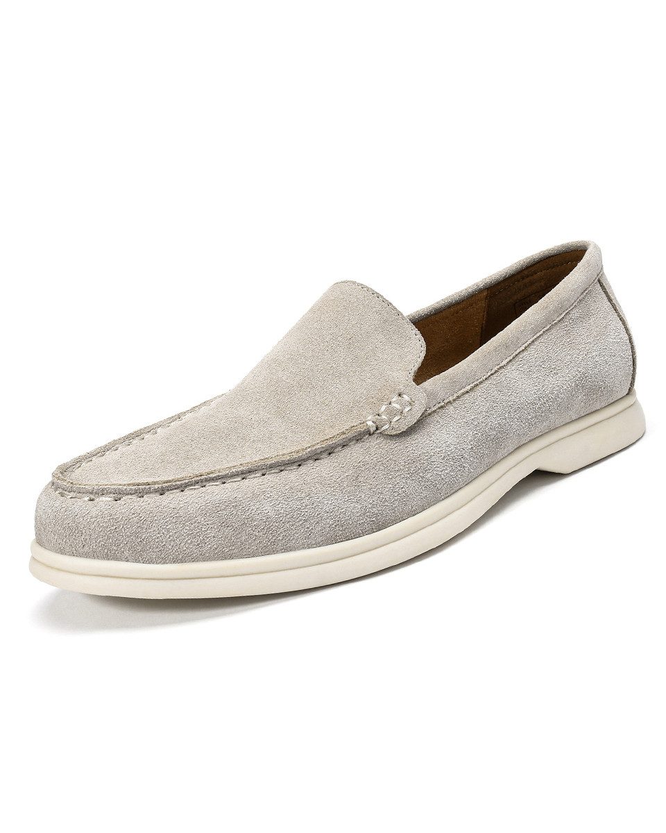 Allthemen Slip-On Sneaker Herren Loafers aus Suede Veloursleder Bequeme Slip-On-Slipper