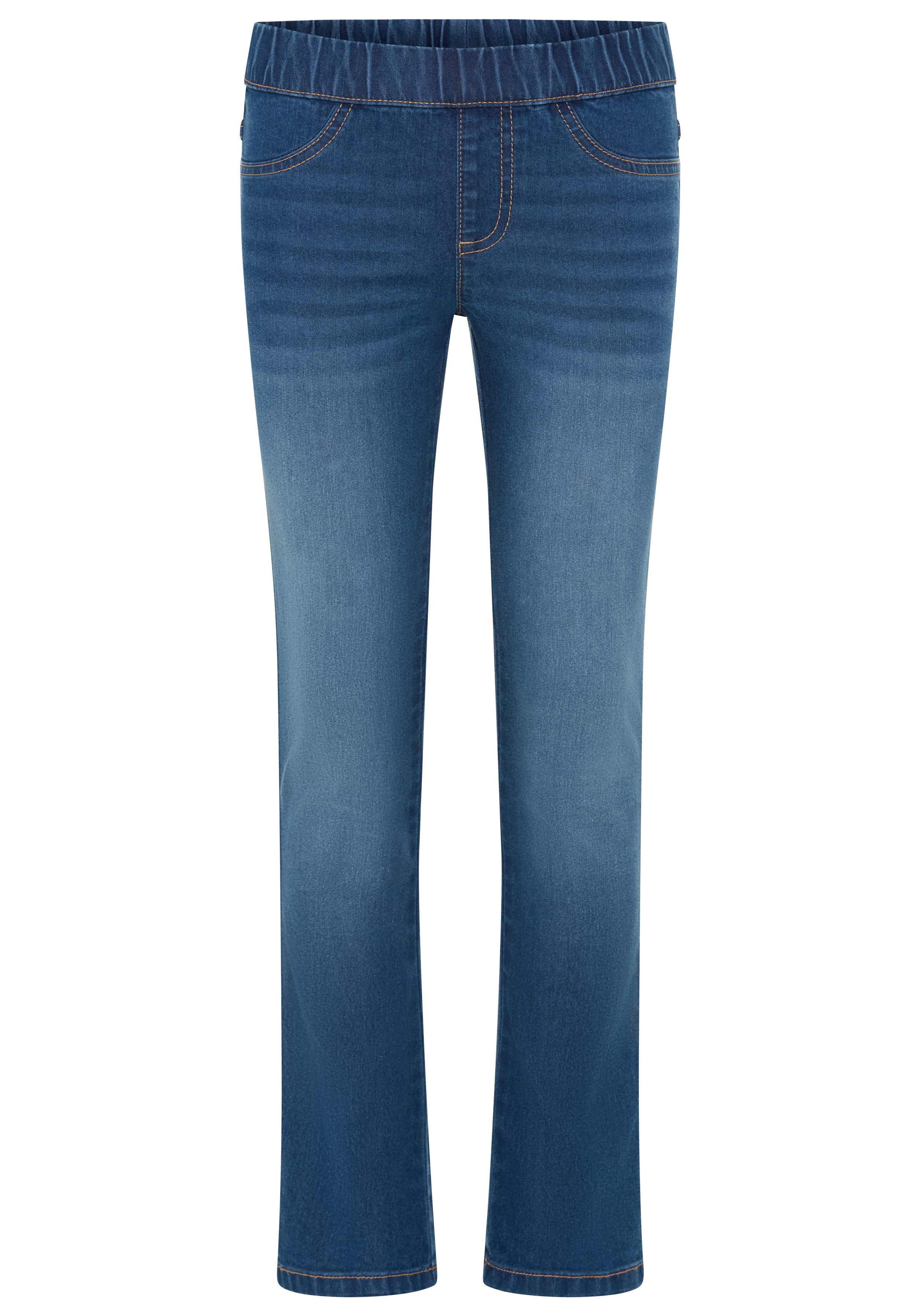 H.I.S Jeansjeggings H.I.S Stretch-Jeans mit leicht ausgestelltem Bein Jeansjeggings mit aufgesetzten Taschen vorn, eng anliegende Passform – Bild 5 von 5