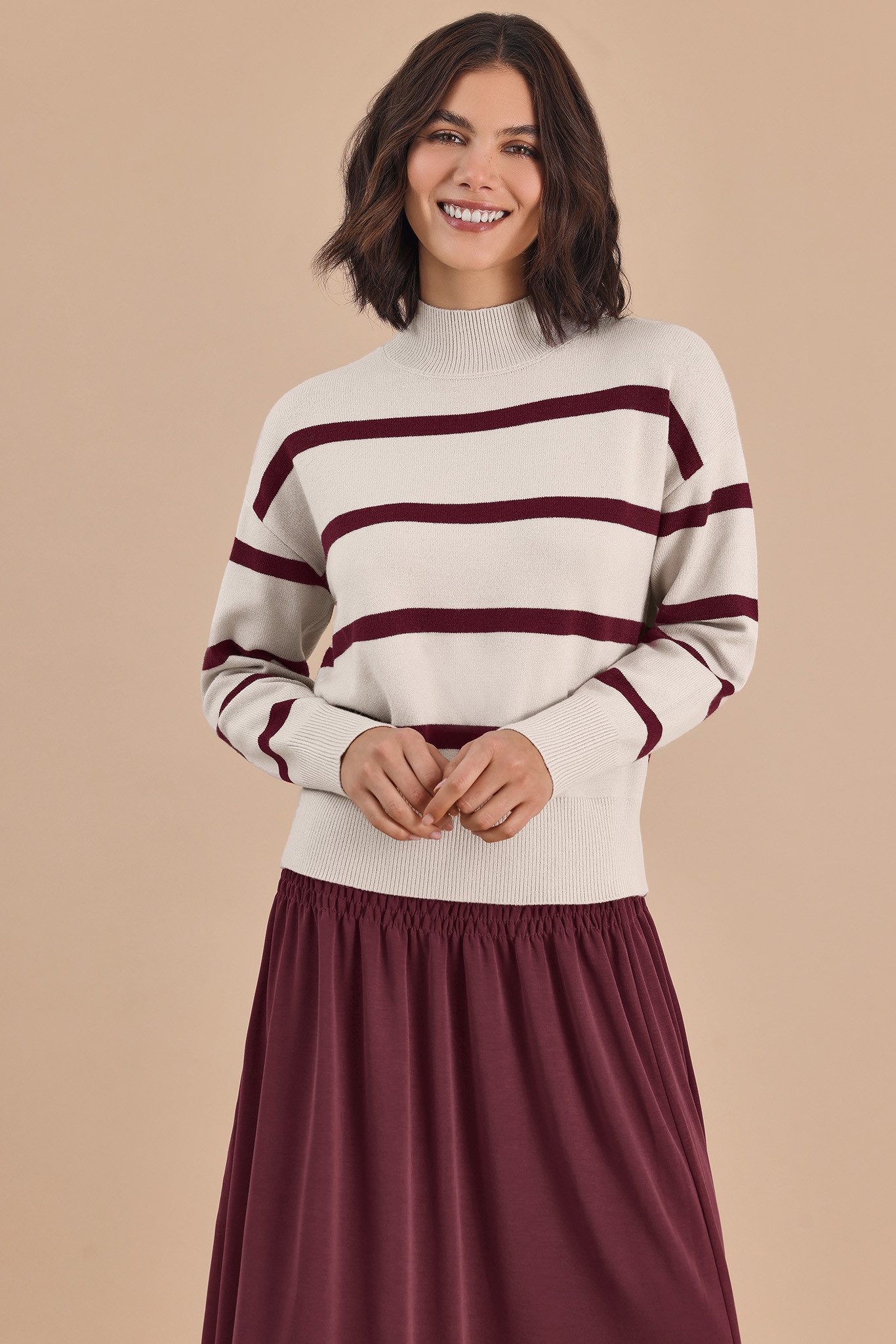 Blue Seven Strickpullover Rollkragenpullover (1-tlg)