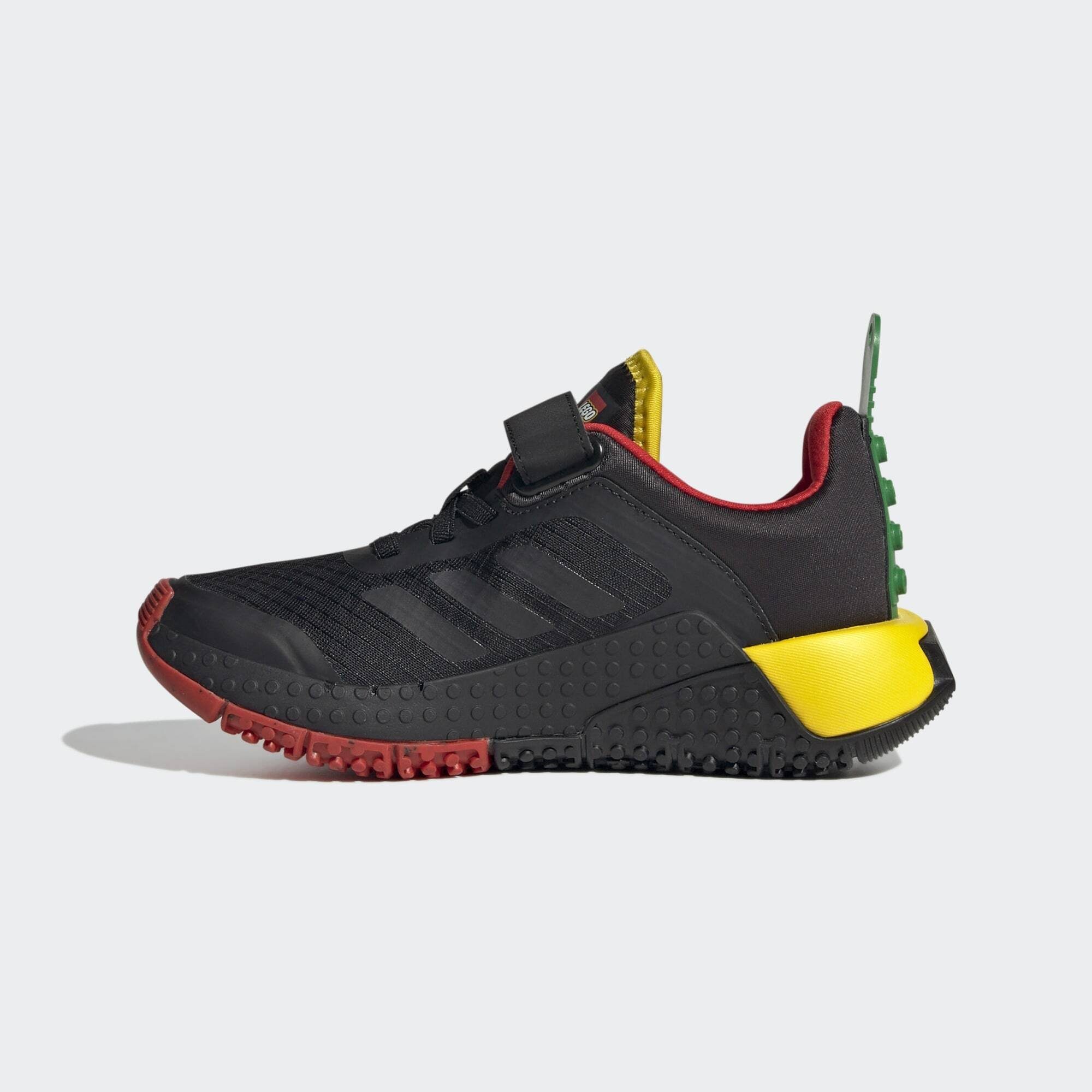 / SCHUH Core Sneaker DNA ADIDAS LEGO TOP Black Red Core X LACE / adidas Sportswear AND Black ELASTIC STRAP