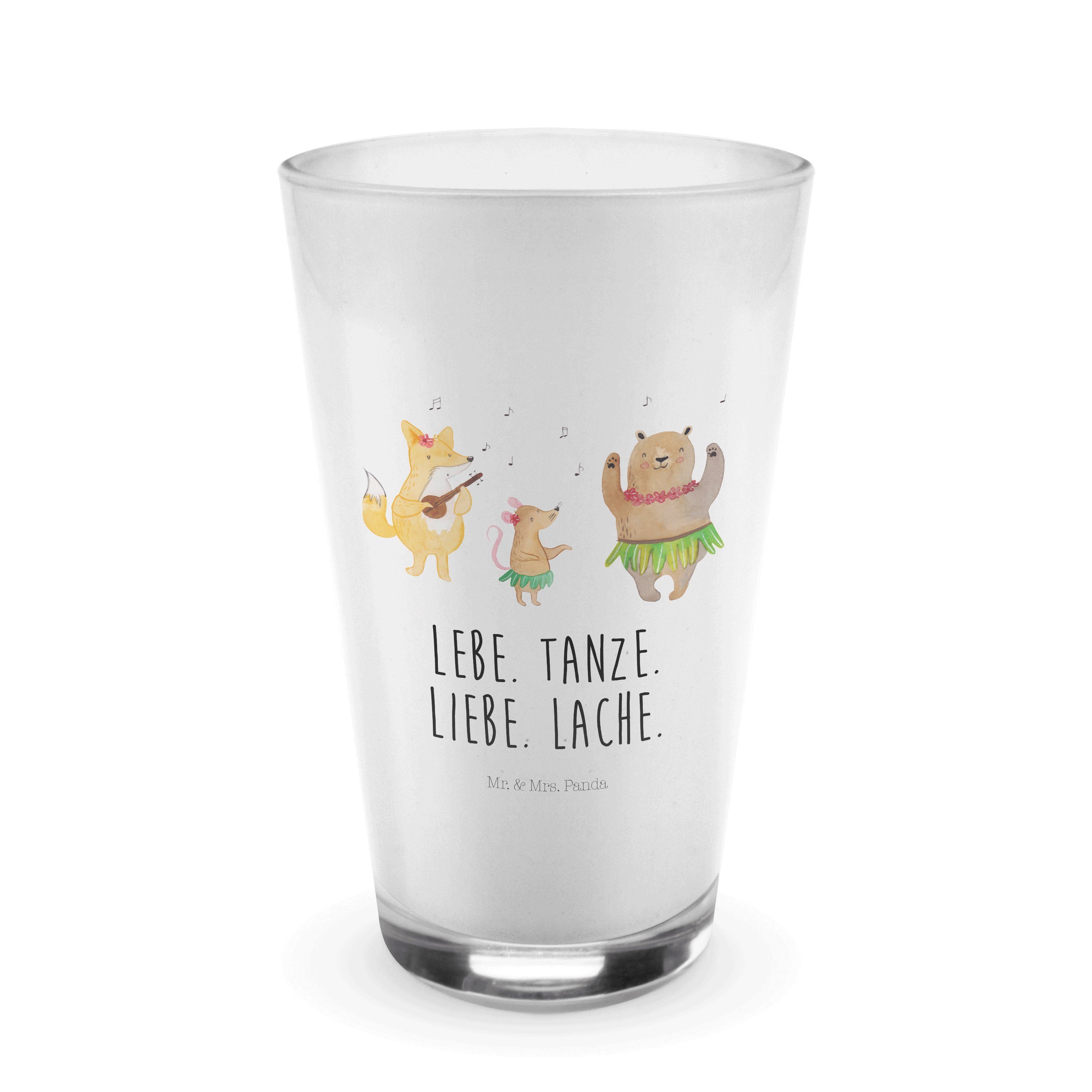 Glas Waldtiere Aloha - Transparent - Geschenk, Musik, Gute Laune, Tiermoti
