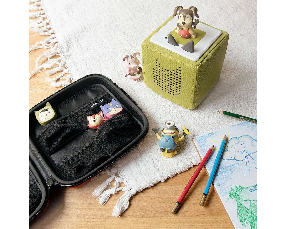 Thumbnail - kwmobile Aufbewahrungsbox Tasche für Tonies (1 St), aus Nylon - Transportbox für bis zu 20 Tonie Figuren - Hartschale Bo...