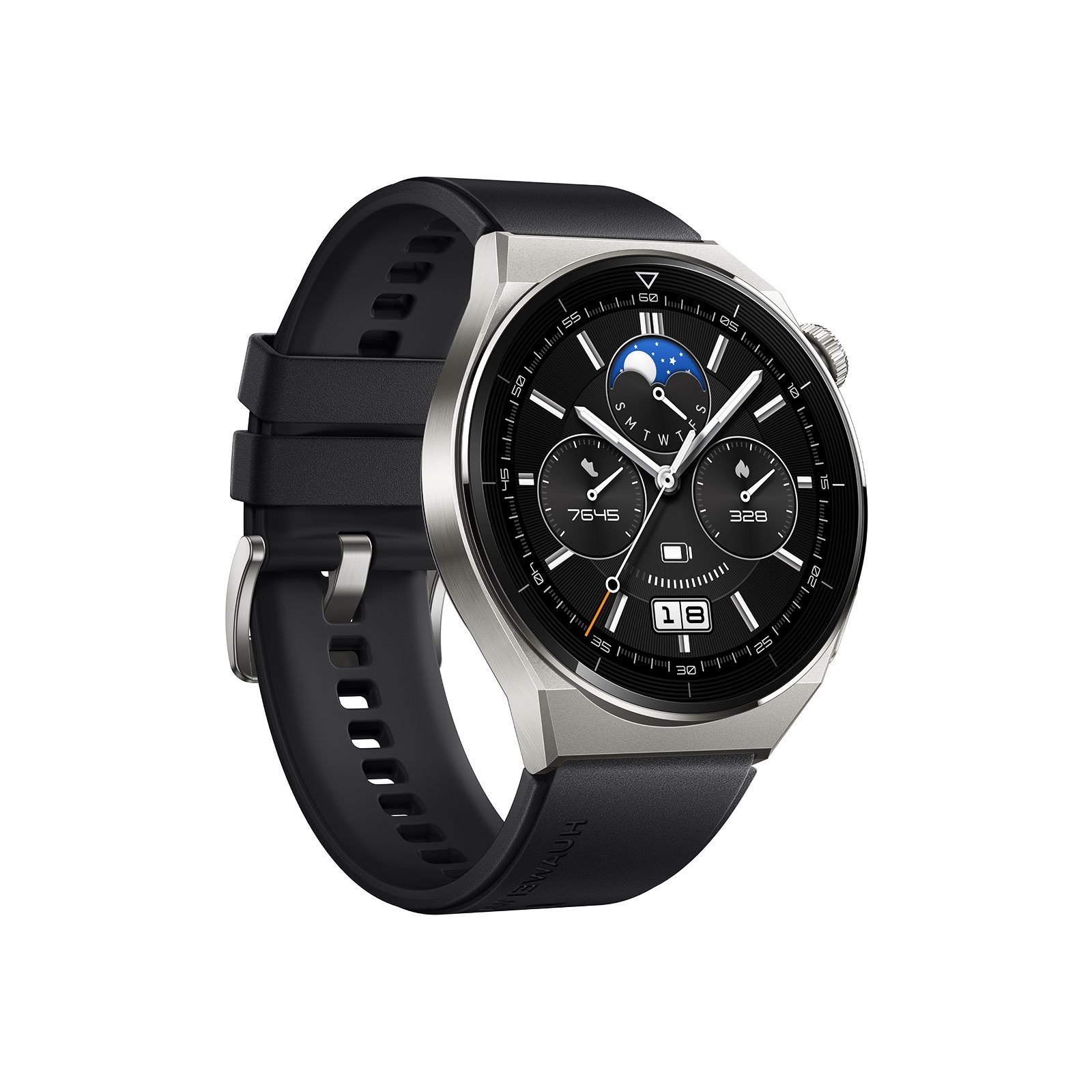 Huawei Watch GT 3 Pro 46 mm - Smartwatch - titanium/black Smartwatch