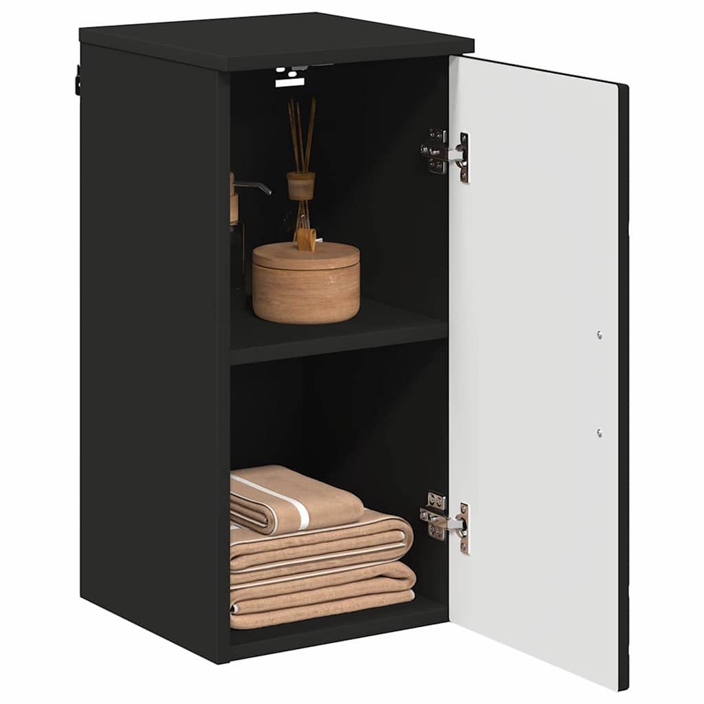 vidaXL Badezimmerspiegelschrank Badezimmer Schrank Schwarz 30 günstig online kaufen