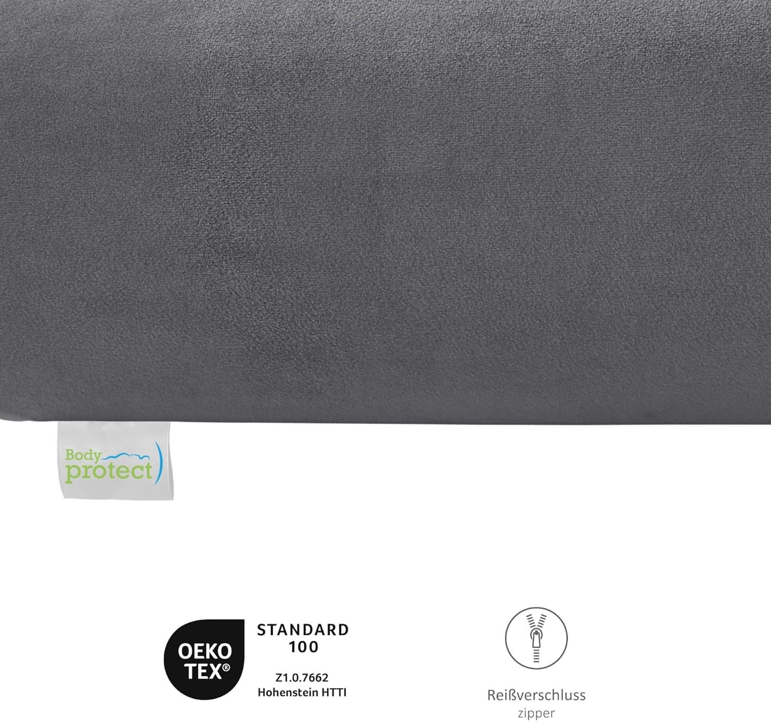 Bodyprotect Nackenrolle mit weichem Mikroplüsch Bezug, orthopädisches Nacke günstig online kaufen