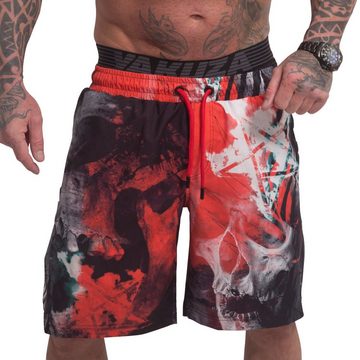 YAKUZA Boardshorts Ghost Allover mit Doppelbund