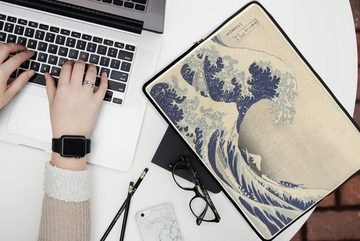MuchoWow Laptop-Hülle Die große Welle in Kanagawa - Gemälde von Katsushika Hokusai 13.3 Zoll, Laptopsleeve, weiches Innenfutter zum Schutz Kratzern, Laptoptasche