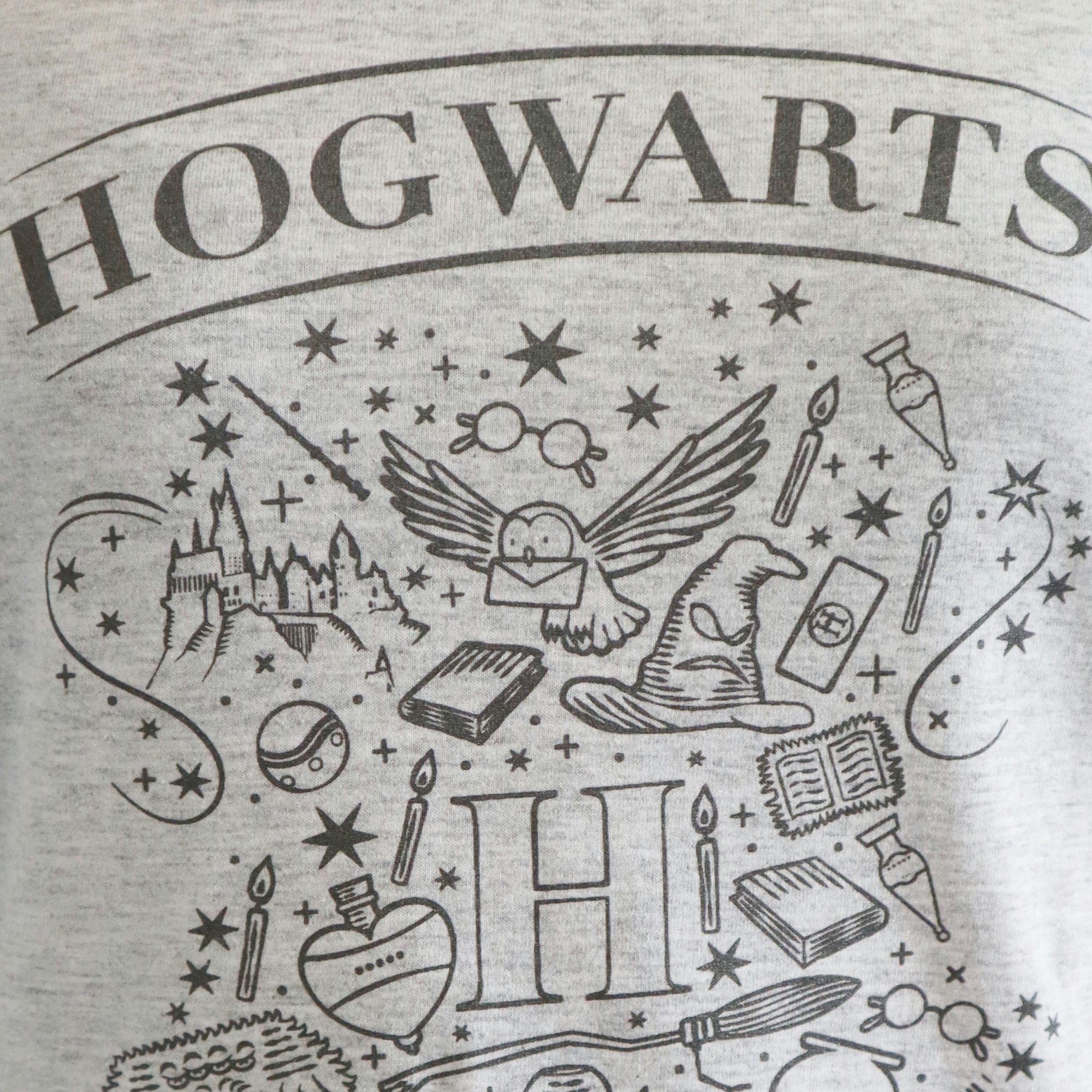 Harry Potter Schlafanzug Harry Potter Hogwarts Damen Schlafshirt Nachtshirt Gr. S bis XL
