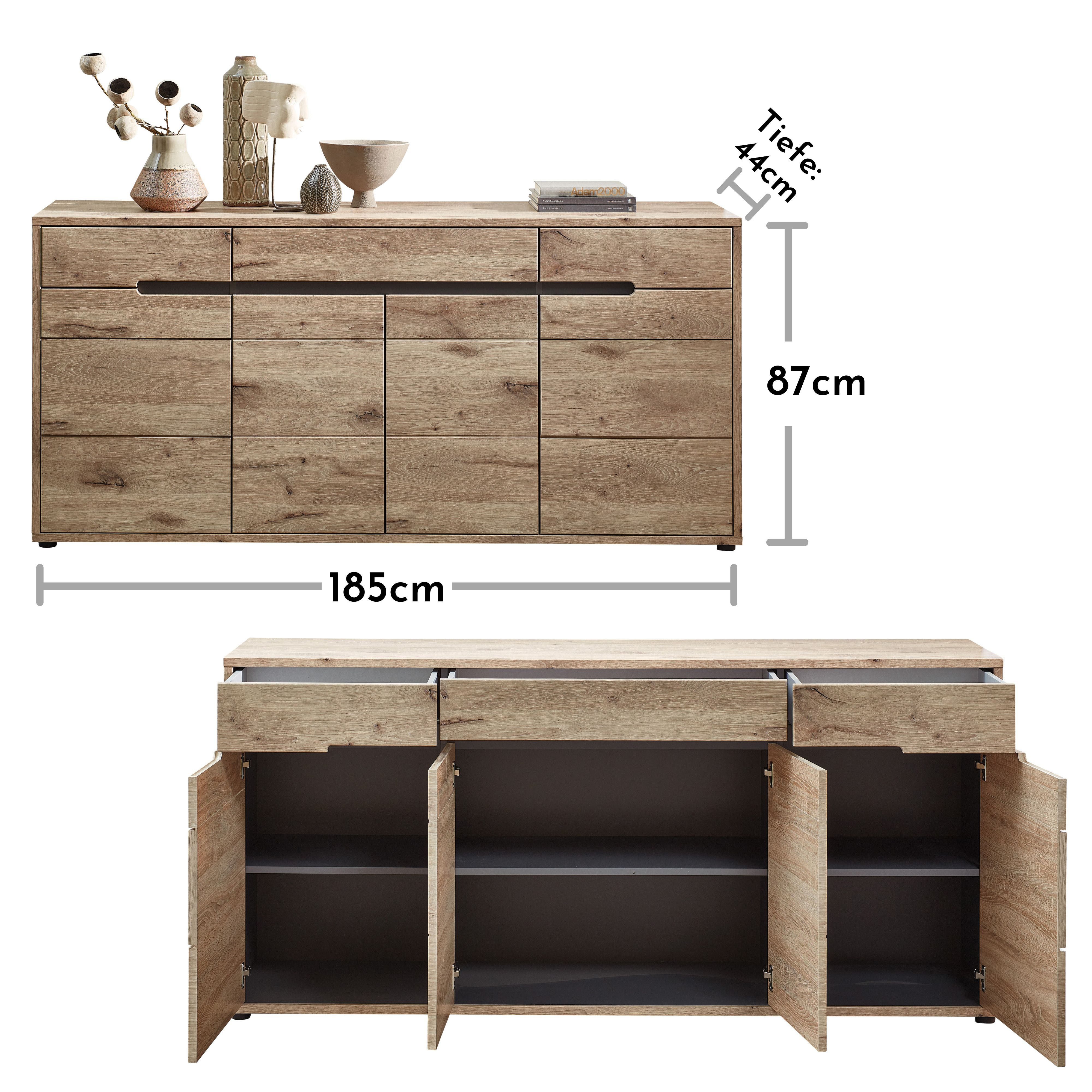 Innostyle Sideboard BELLANO, Viking Oak Nature